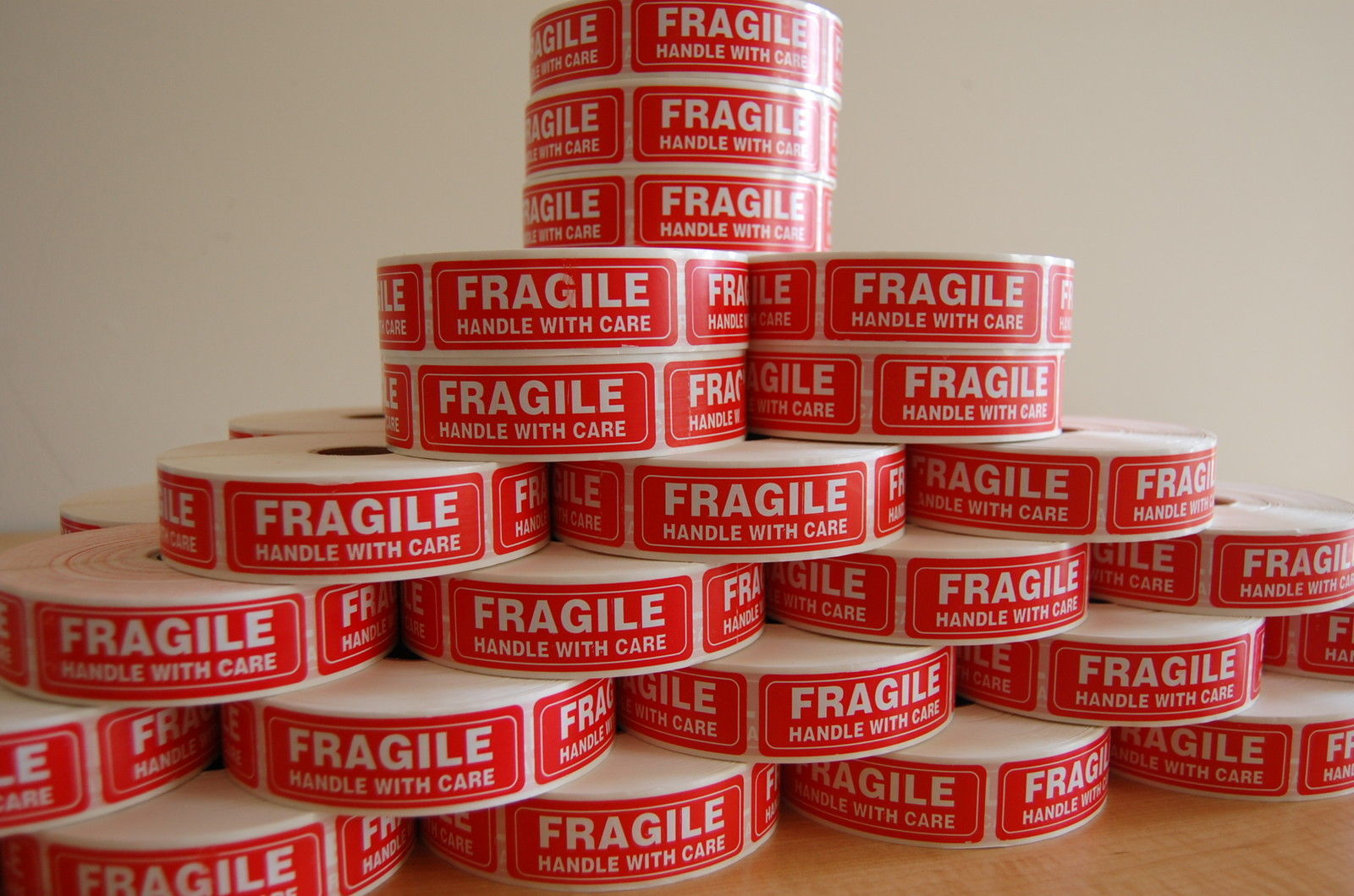 1000 Per Roll 1×3 FRAGILE HANDLE WITH CARE Stickers Labels, Easy Peel and Apply