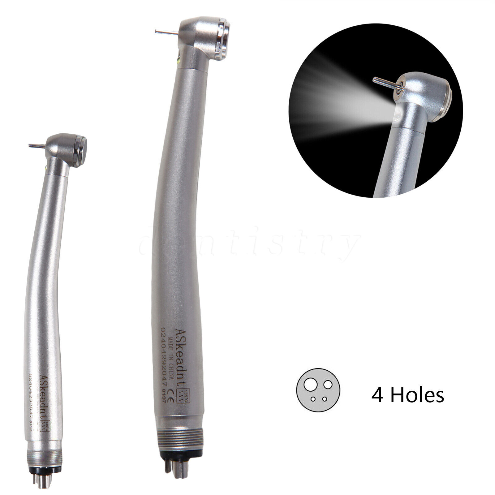 NSK STYLE Dental LED E-generator Fiber Optic High Speed Handpiece Turbine 4 Hole