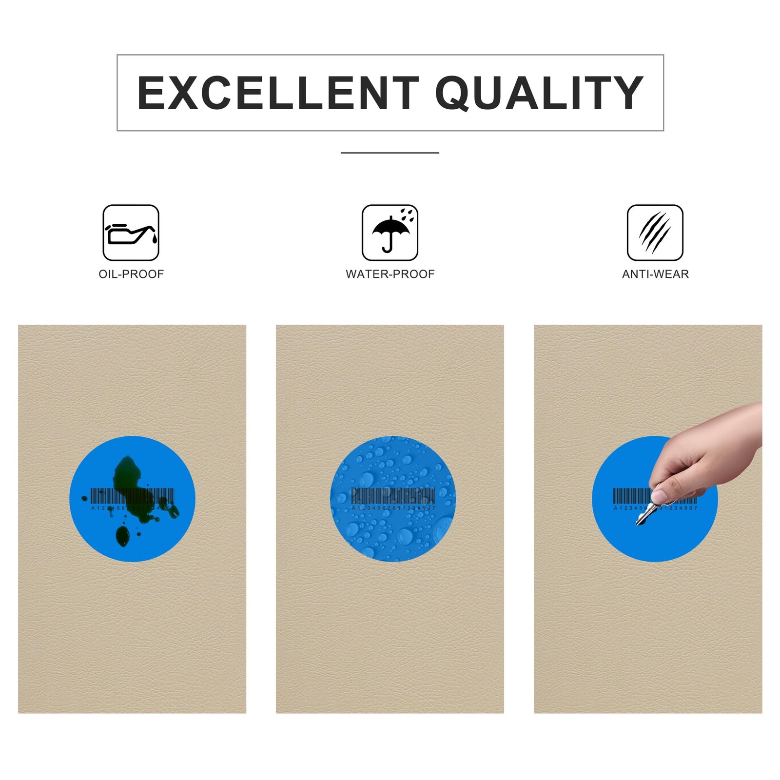 500 Labels Per Roll, 7 Colors Dot Stickers, 3/4 Inch Round Labels