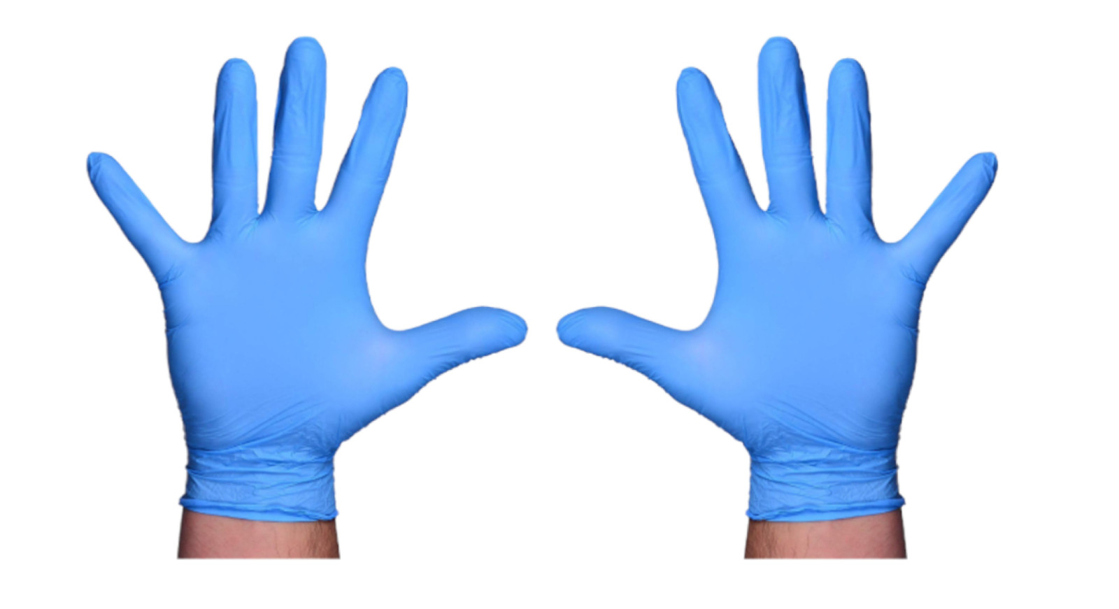 NITRILE EXAM GLOVES BLUE, POWDER FREE, NON-TOXIC, 1 BOX 100 PC, SIZE “M”