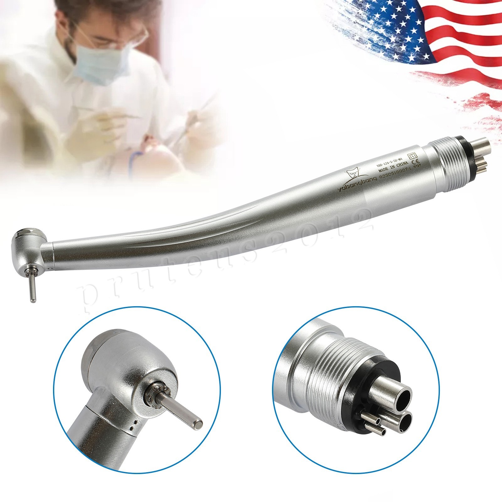 NSK Style Dental Mini Small Head High Speed Handpiece 4 Holes Paediatric Pedo