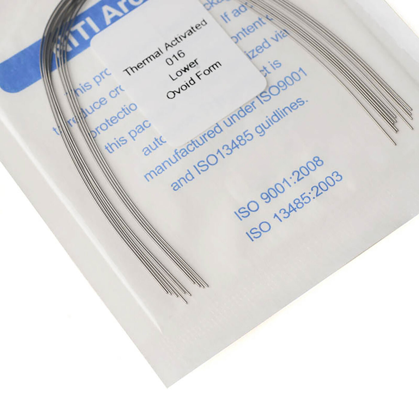 AZDENT Dental Orthodontic Heat Thermal Activated NITI Arch Wires Ovoid/Nature