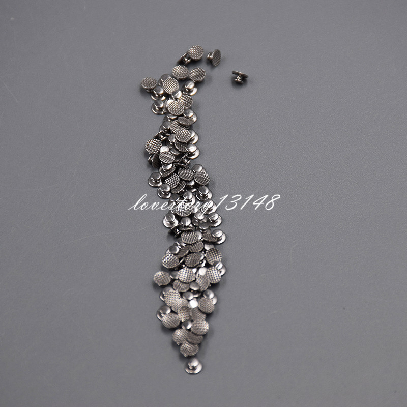 100 Pcs/10Packs Dental Orthodontic Lingual Buttons Bondable Round Base Monoblock