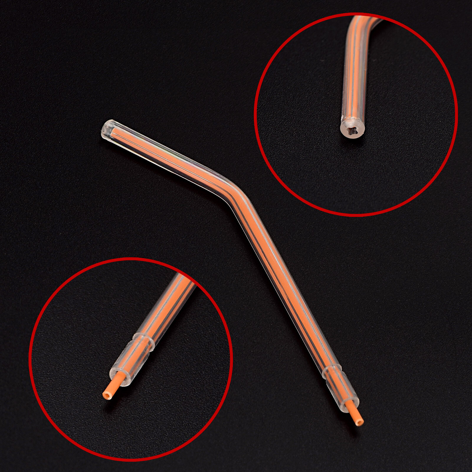 Dental 3-Way Air Water Spray Triple Syringe Disposable Tips Nozzles Tubes Mixed