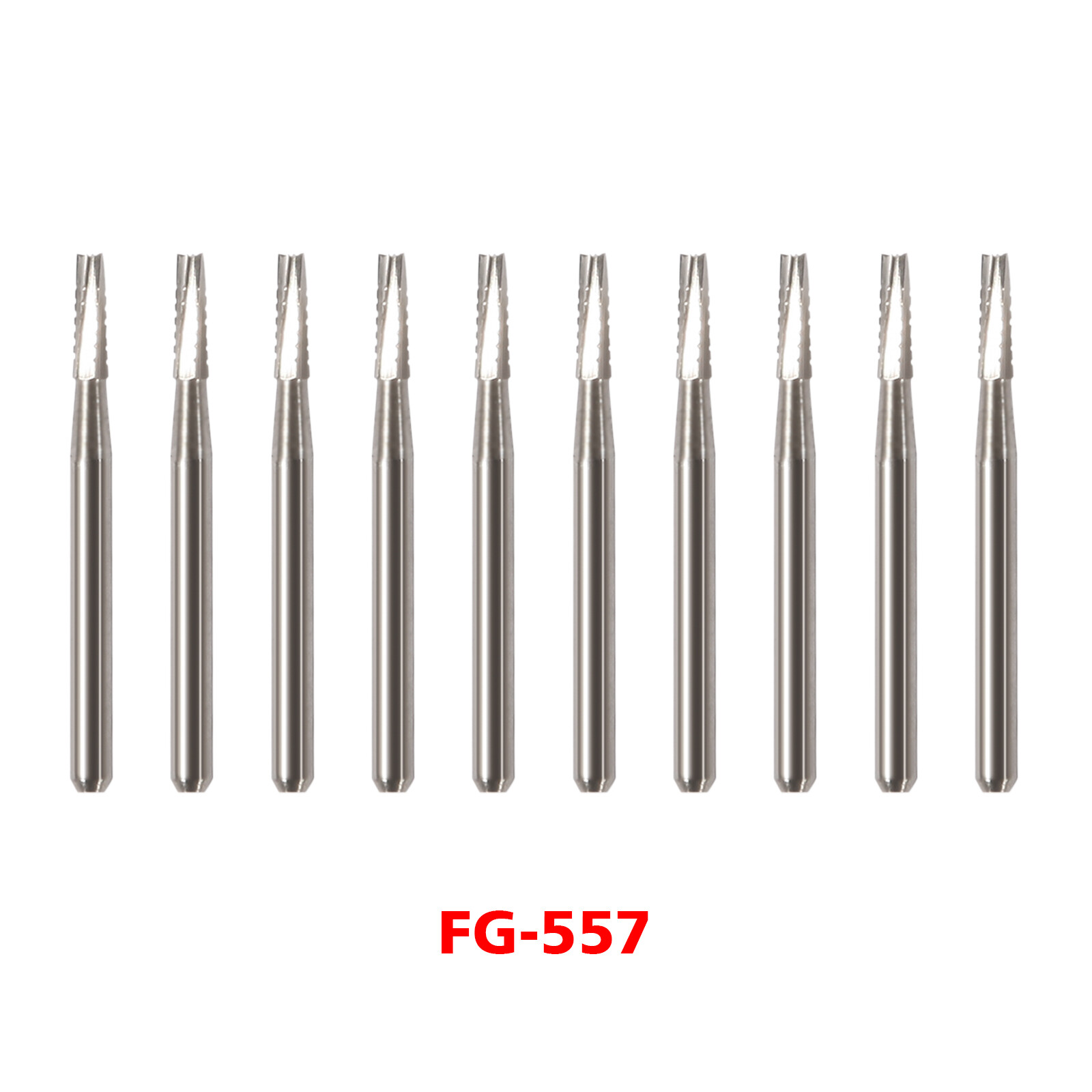 Dental Midwest FG #557 Clinic Length Cross Cut Carbide Burs 100pcs/10 Packs