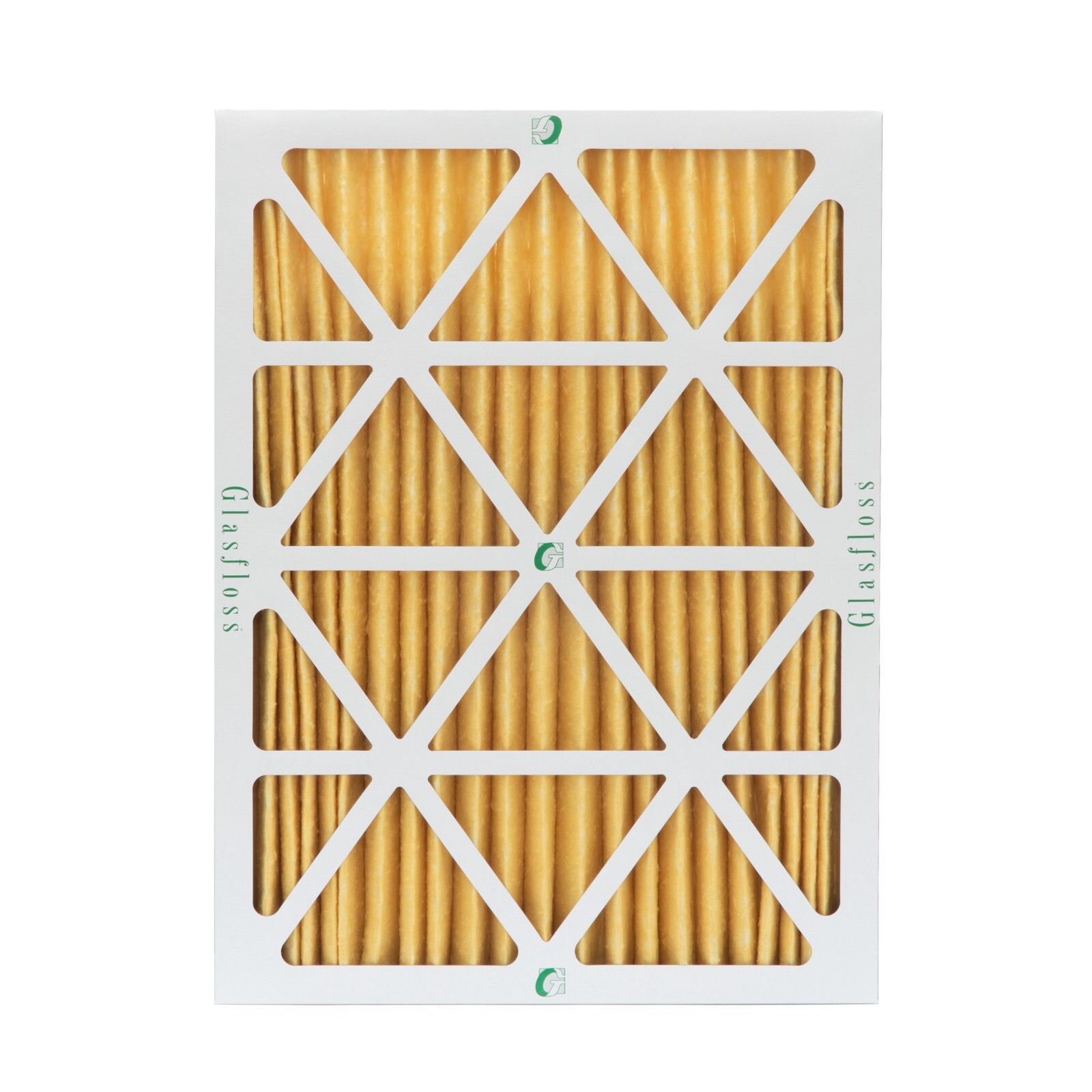 16x20x2 MERV 11 Pleated Air Filters by Glasfloss. 4 Pack. Made in USA.
