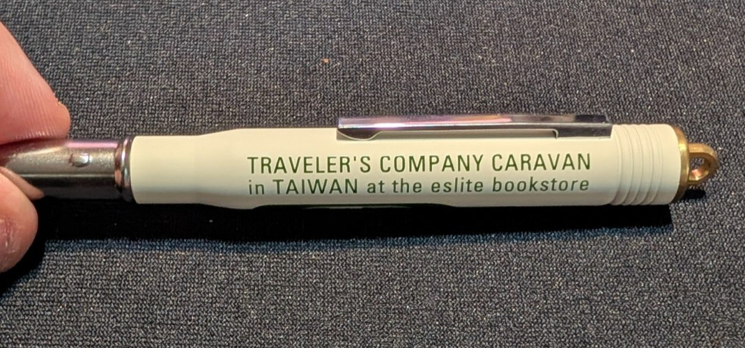 Traveler’s Notebook Taiwan Beer Camel 15th Anniversary – w/ pen, charms, bags