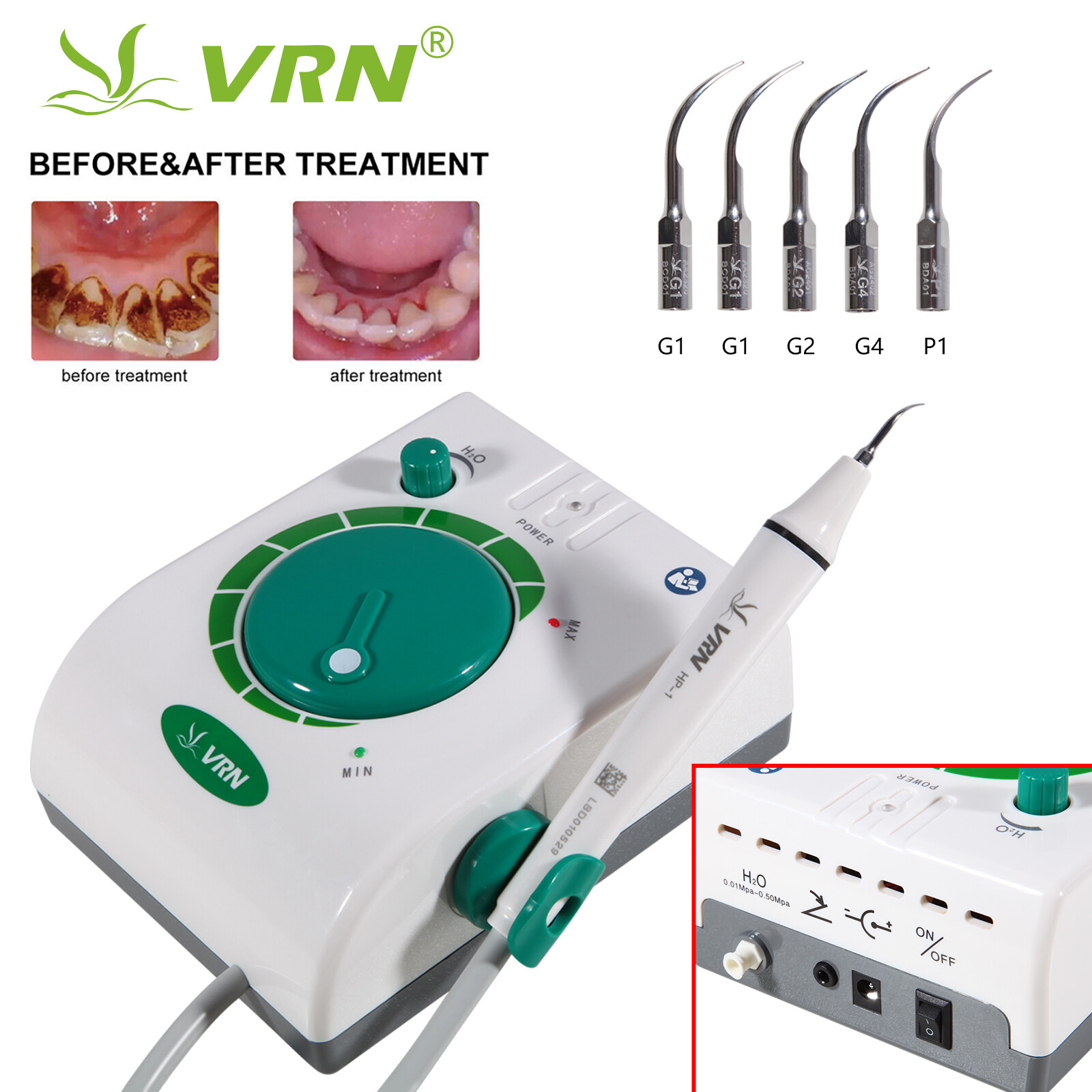 Dental Ultrasonic Piezoelectric Scaler Handpiece Fit EMS SKYSEA Cavitron
