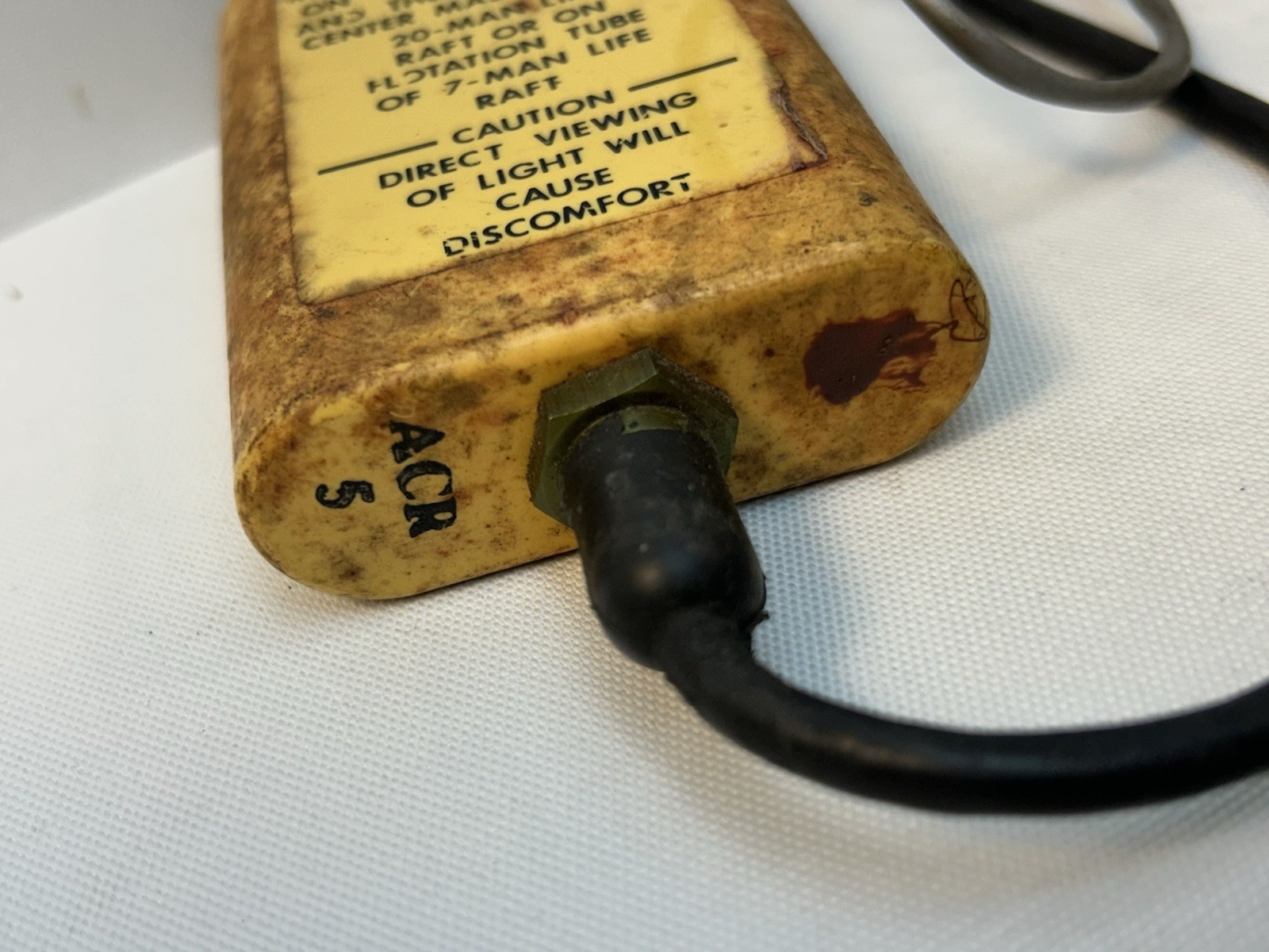 LIFERAFT SIGNAL LIGHT RARE! VINTAGE! TESTED & WORKING VIETNAM OR KOREAN WAR ERA