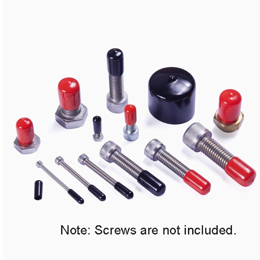End Cap Rod Bar Screws Vinyl Rubber Plastic Thread Cover Caps Φ1.3mm-Φ114mm