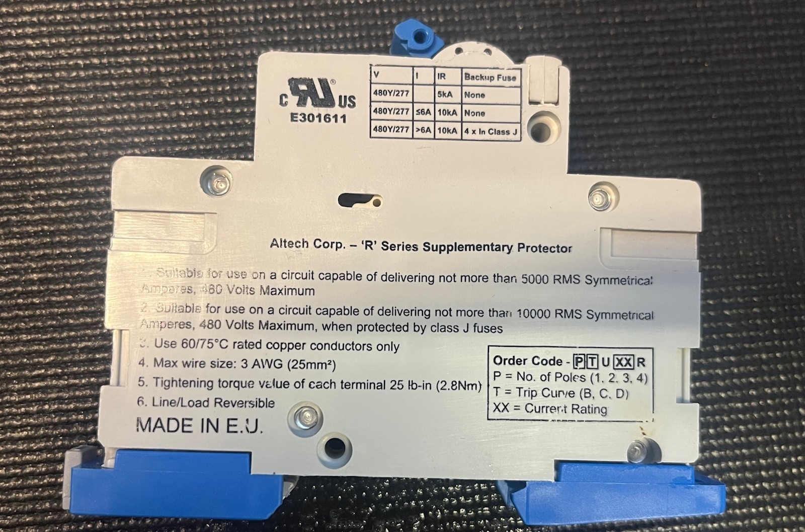 Katko KU316N 60A Switch, Phoenix ESG290T/2R, Altech R Breaker, AB 700-HLT12 Lot
