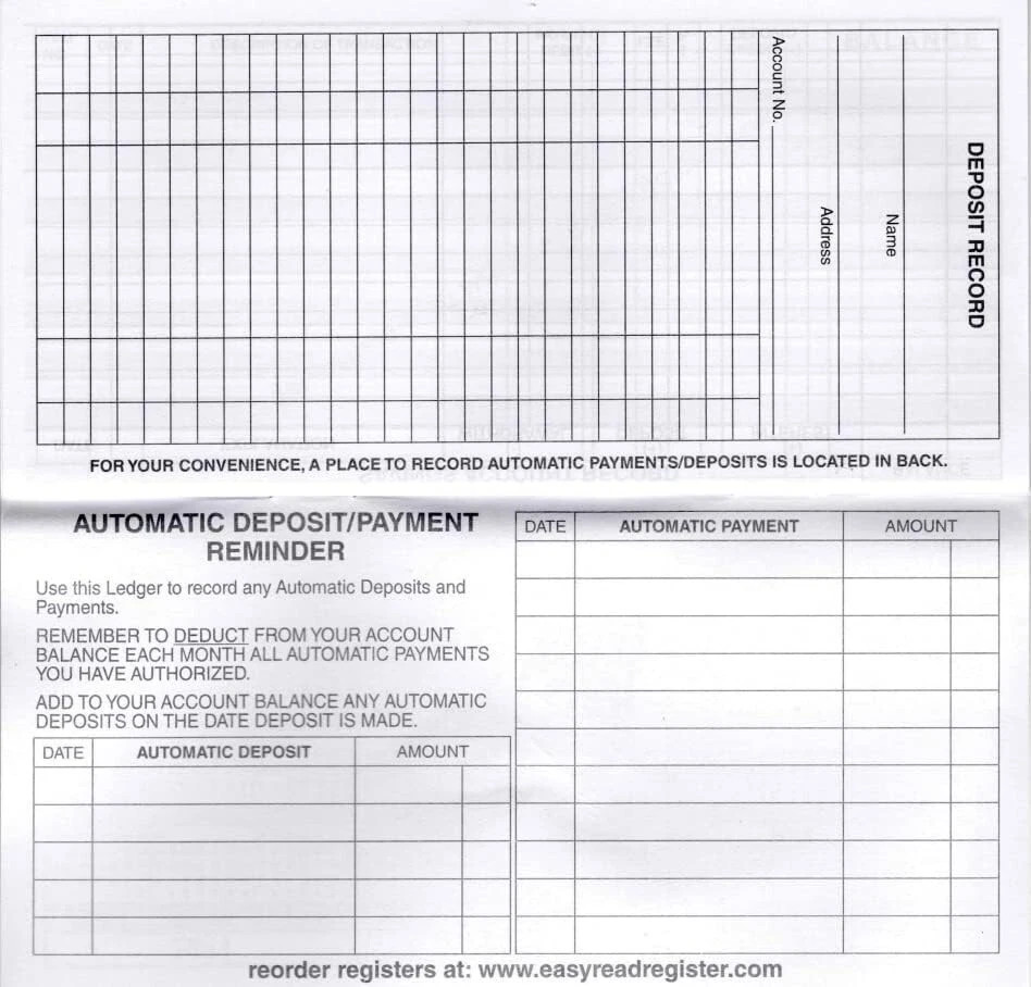 12 Checkbook Transaction Registers 2025-2026-2027 Calendars Check Book Bank …