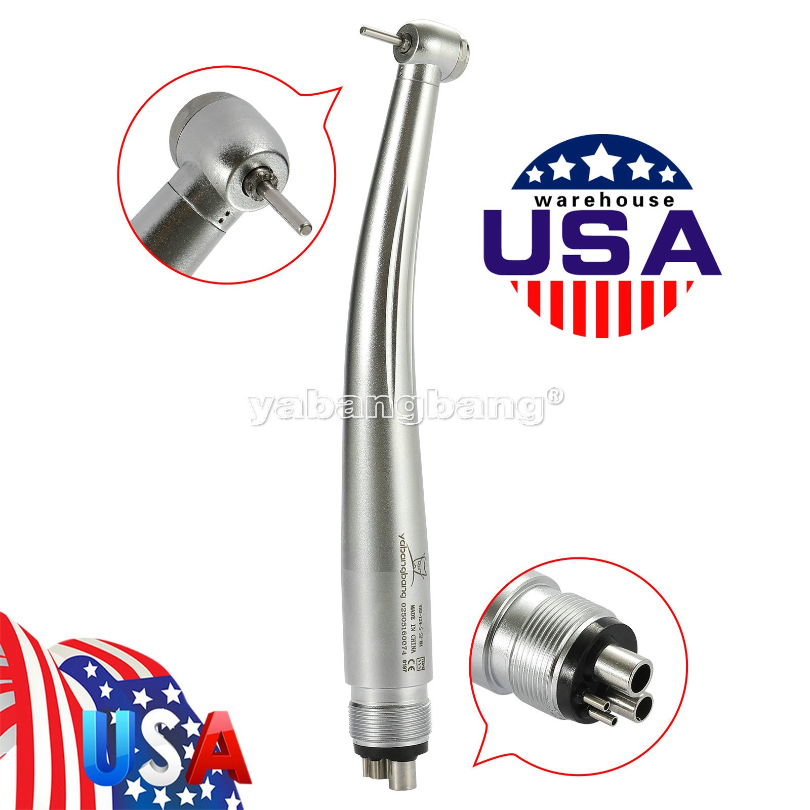 Mini Small Head Dental High Speed Handpiece Push Pediatric Kid NSK STYLE 4HOLE