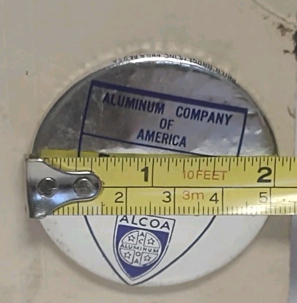 Vtg Aluminum Company Of America Employee Badge Cressonia Works ALCOA Phila Co