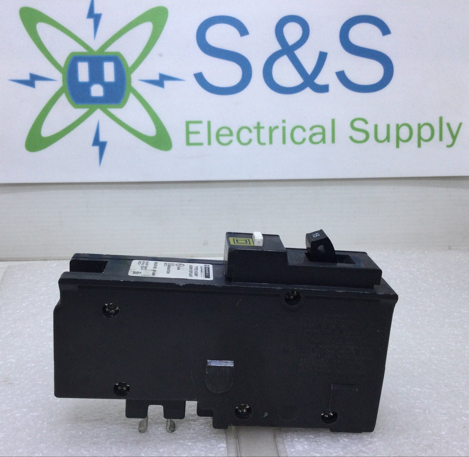 Square D HOM115PCAFI 15 Amp 1 Pole 120V Combo Arc Fault Circuit Breaker