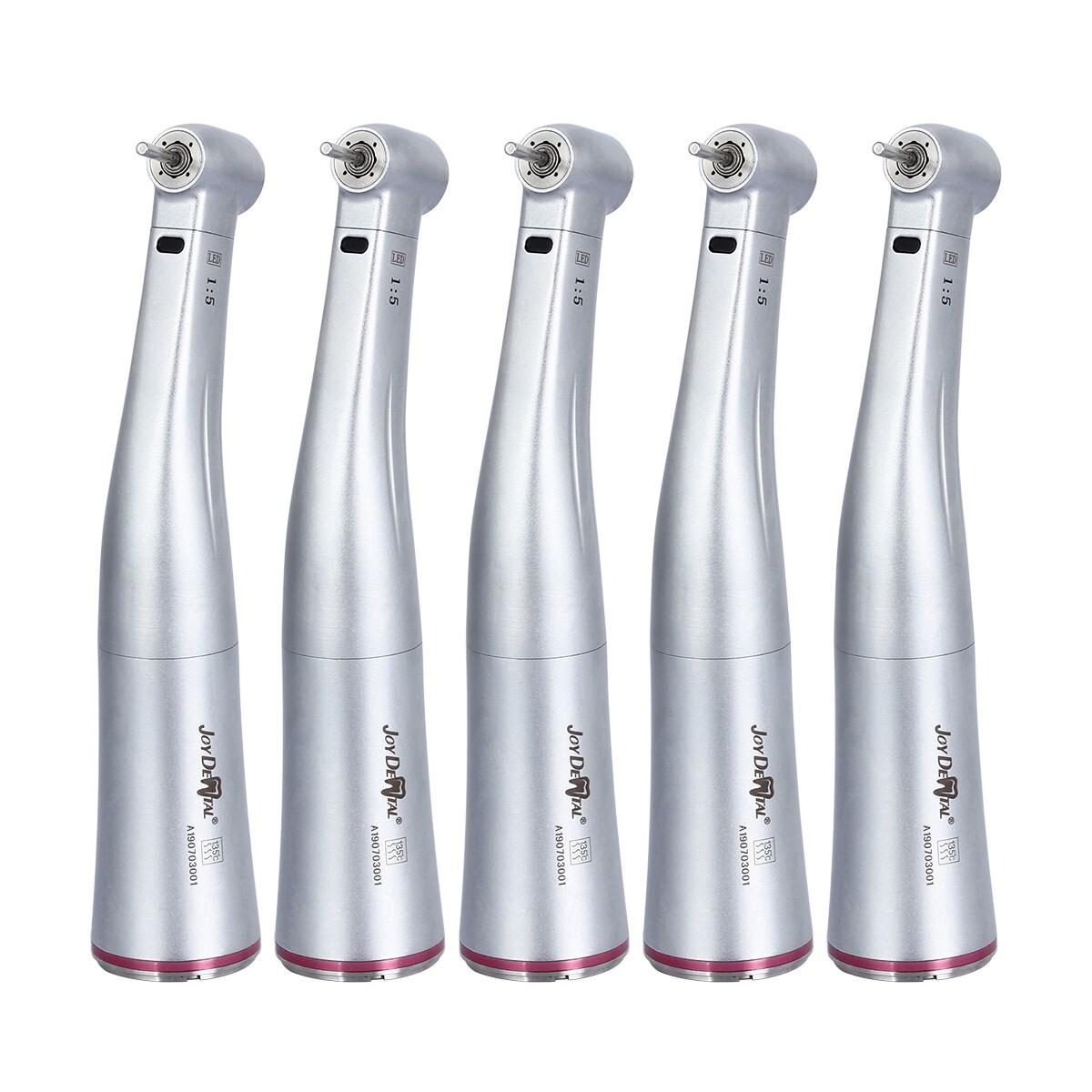 Dental Electric LED 1:5 Increasing Fiber Optic Contra Angle Handpiece