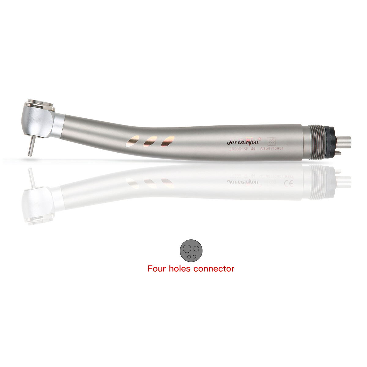 Dental 4 Holes LED High Speed ceramic Handpiece E-generator Shadowless Ring