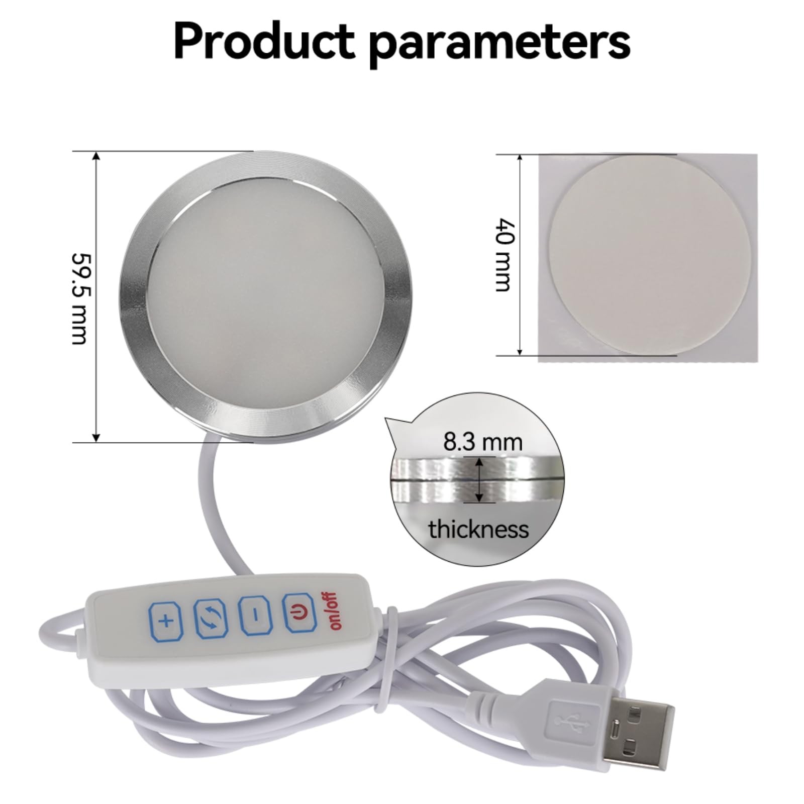 LED Lamp Kit 001 Three Colors for Bambu Lab Makerworld 3D Printed DIY 2PCS