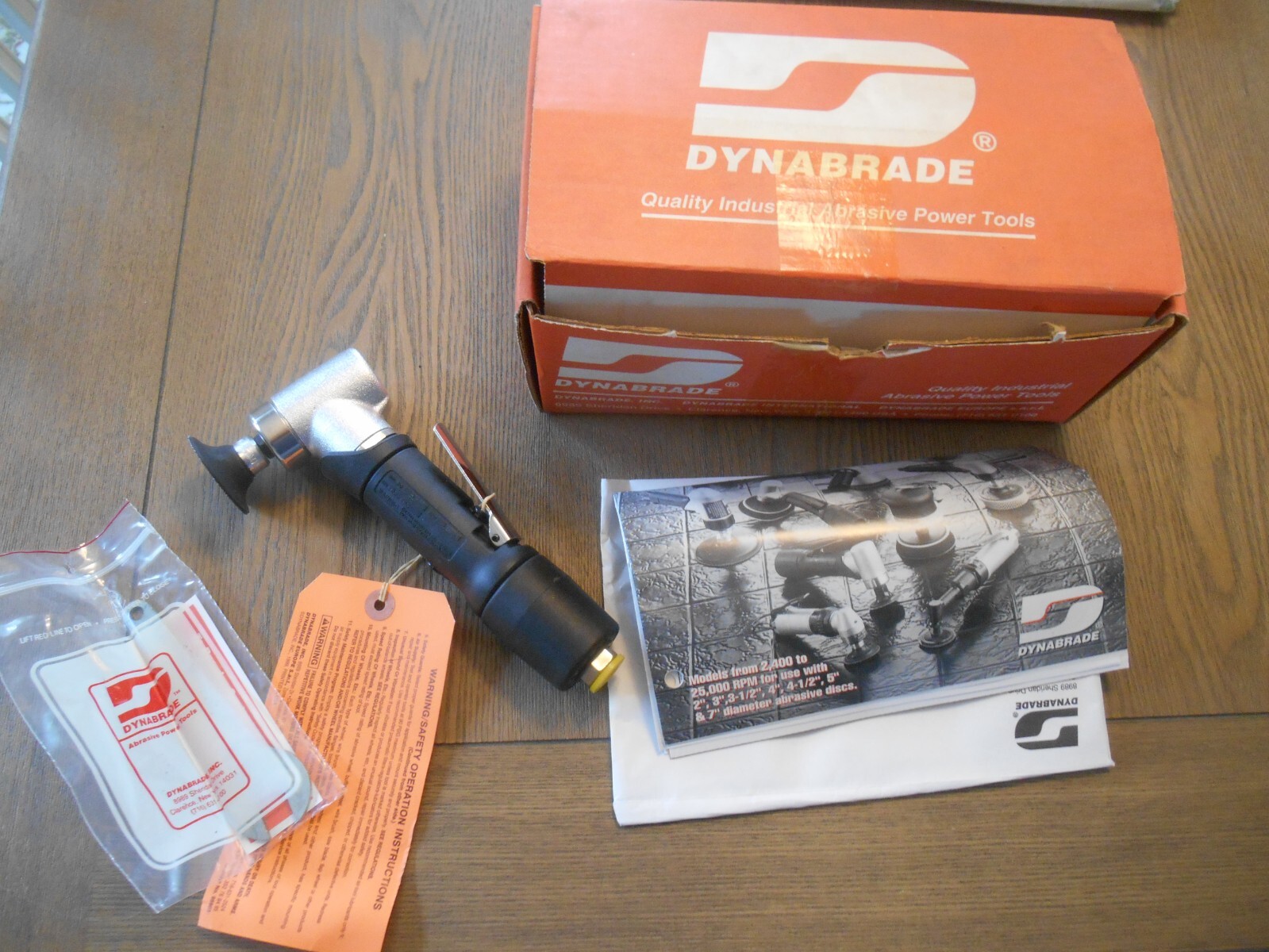 Dynabrade model 52500, 2″ right angle disc sander, .3HP, 25,000RPM, USA, New