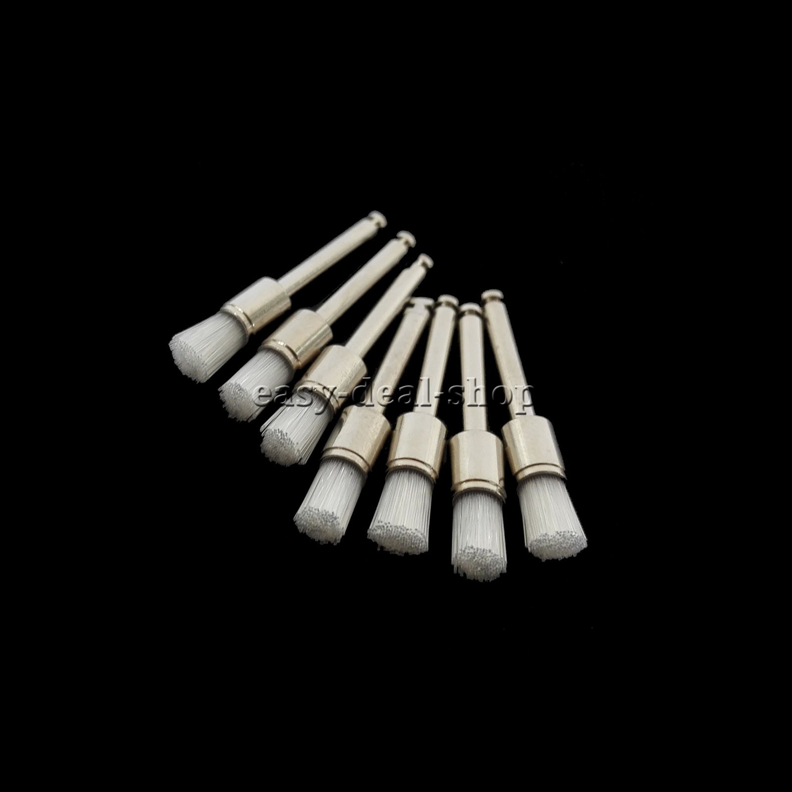 200 Pcs Dental White & Colorful Nylon Latch Flat Polishing Polisher Prophy Brush