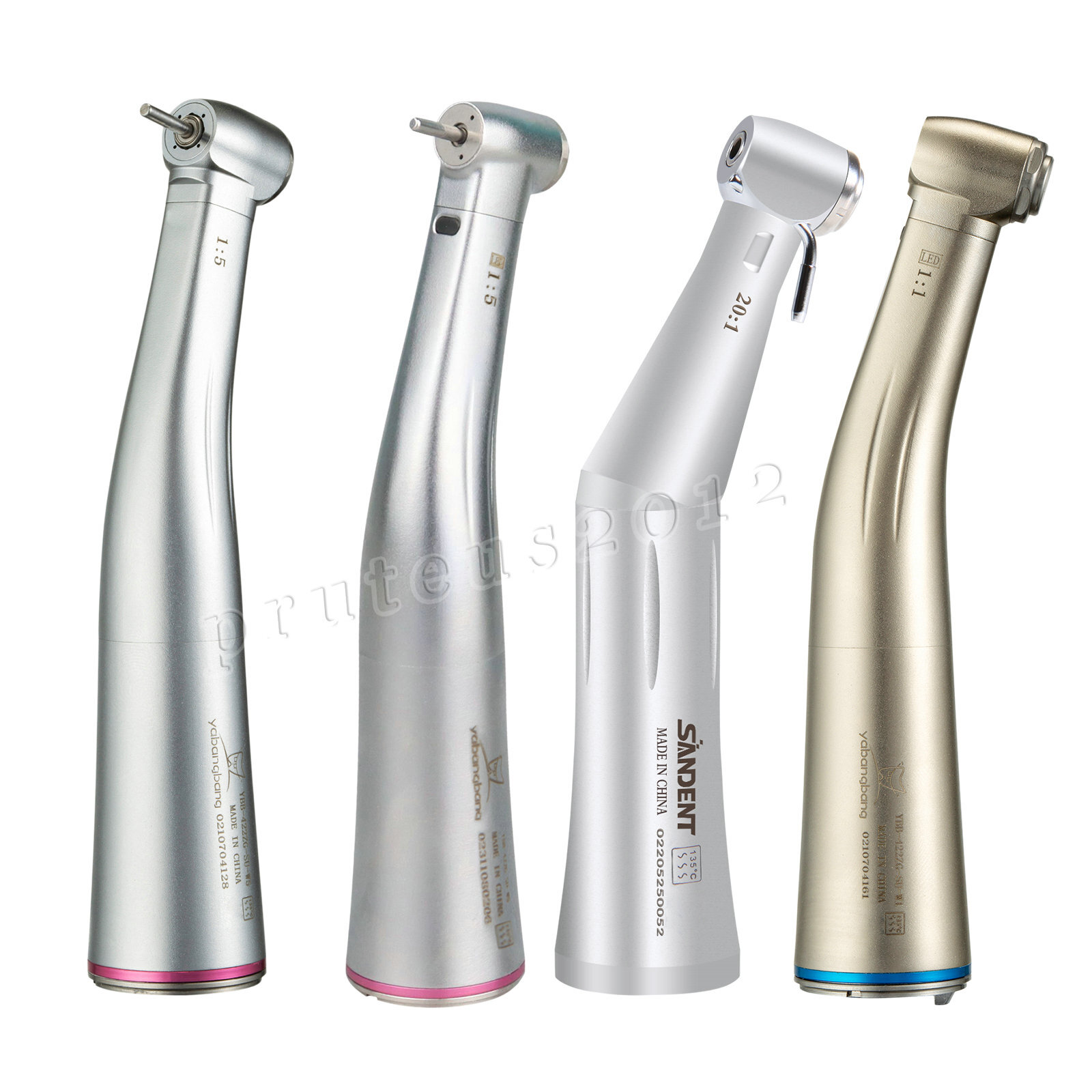 NSK Estilo Dental 20:1 1:5 1:1 LED Contra Angulo Baja Velocidad Pieza de Mano US