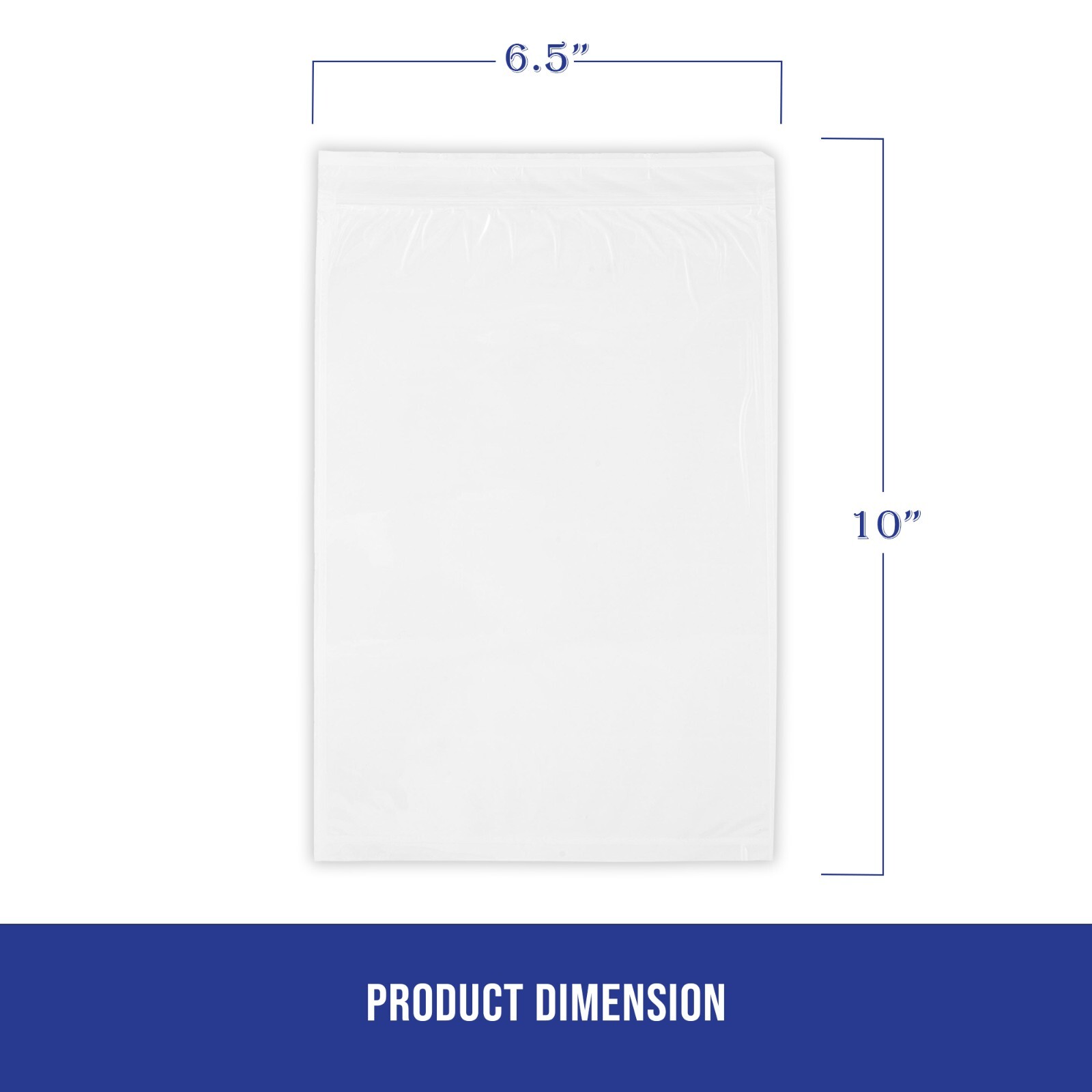 MT Products Blank Envelope Pouch 6.5” x 10” Shipping Label Sleeves, Pack of 1000
