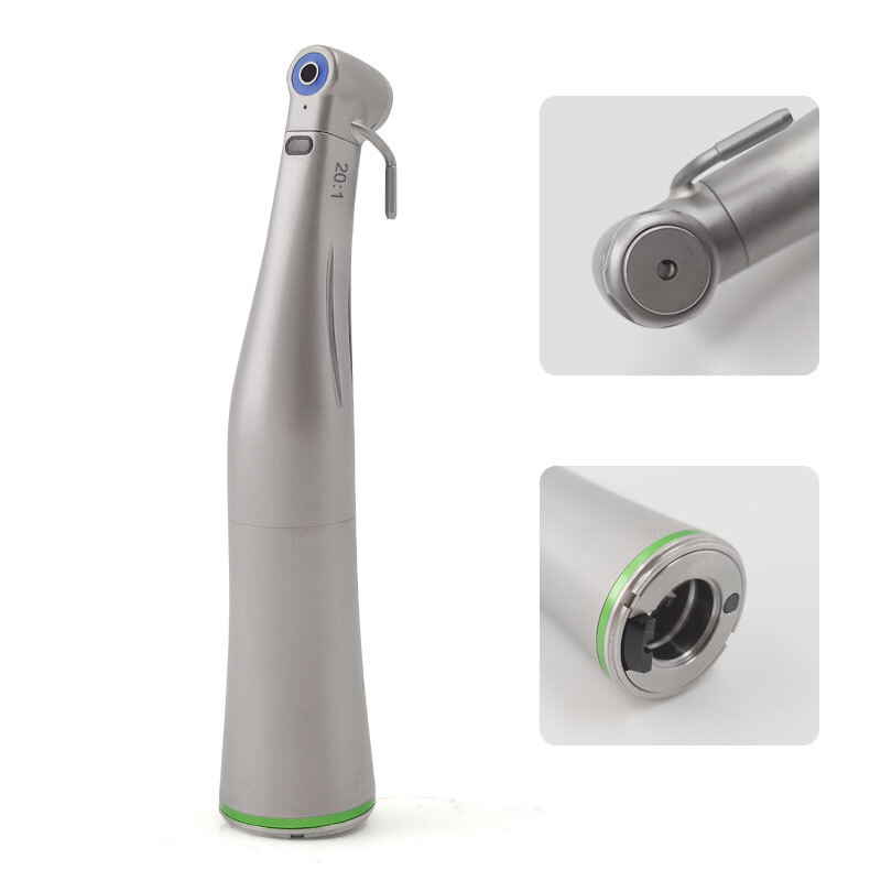 20:1 LED Low Speed Handpiece Dental Turbine Fiber Optic Dental Against Handpiece