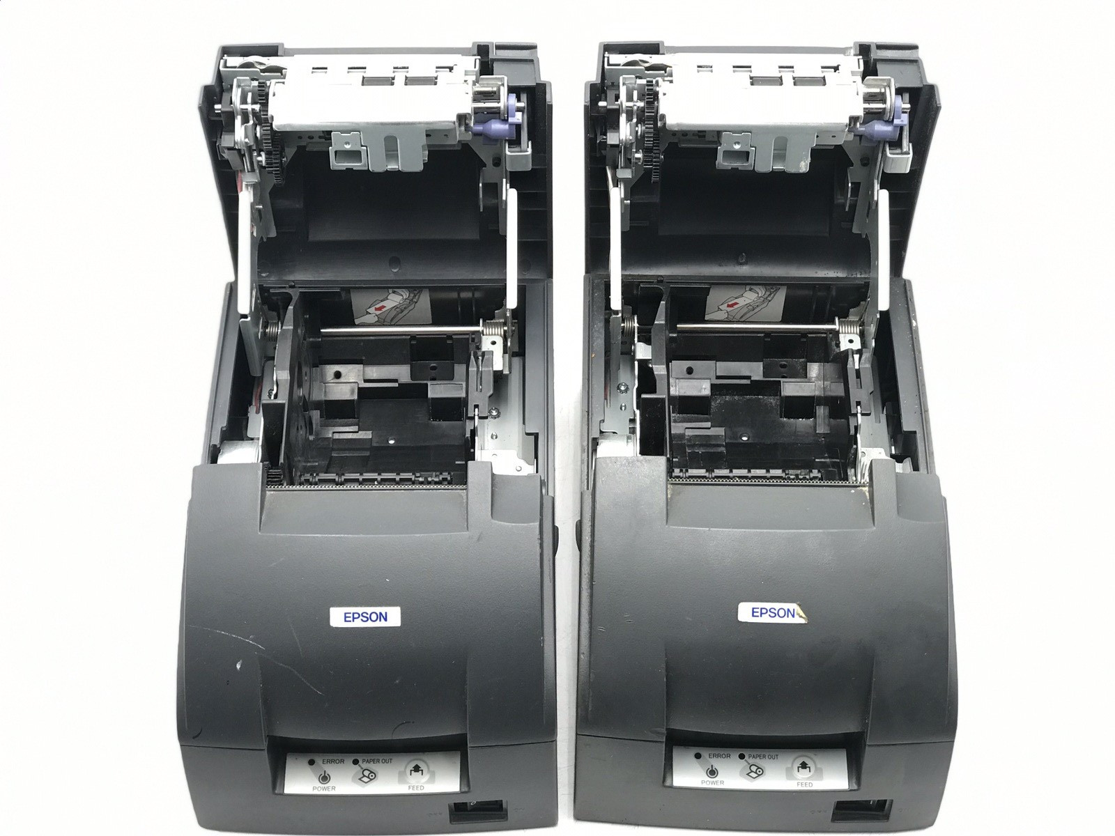 Lot of 2 Epson TM-U220B M188B Ethernet Dot Matrix POS Receipt Printer