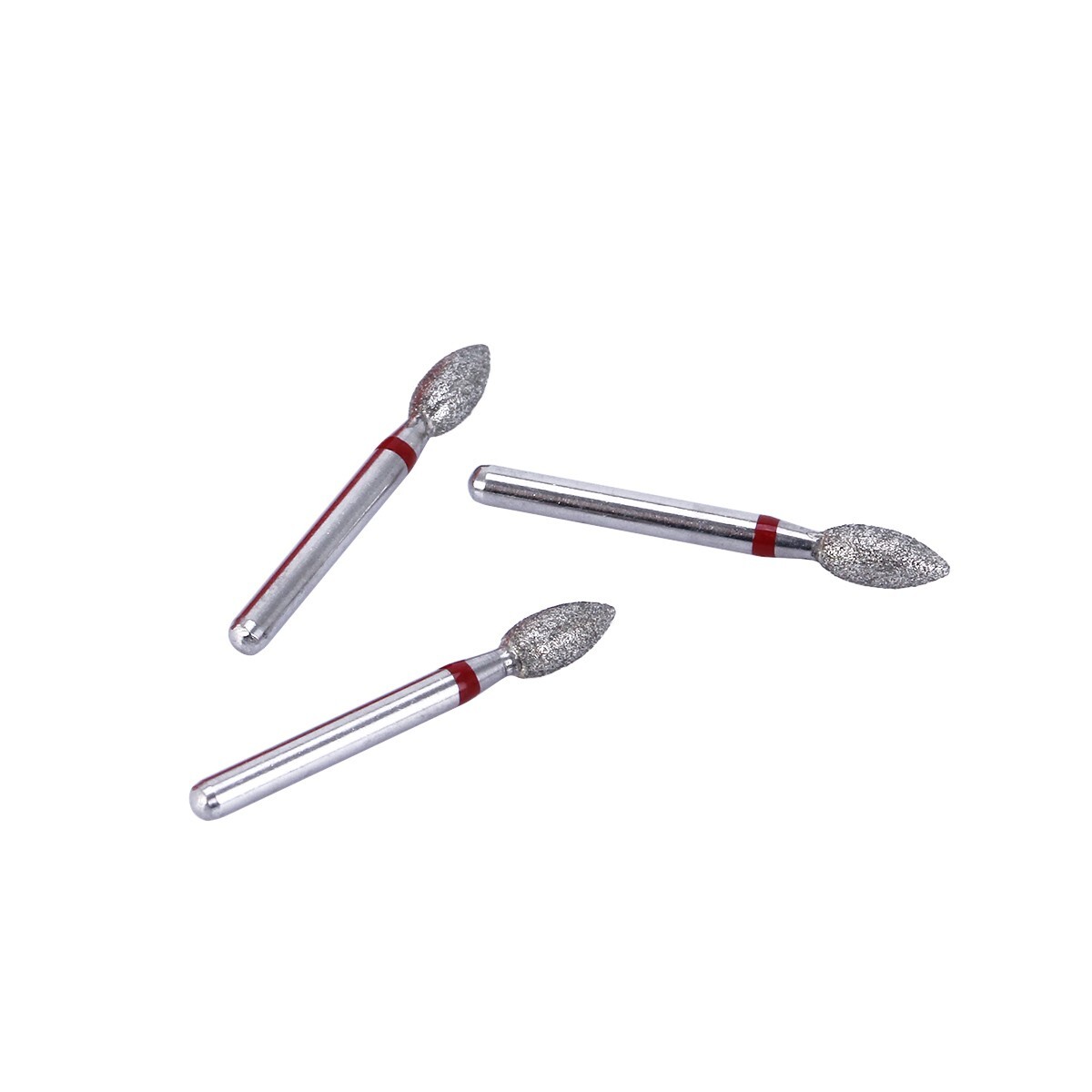 10pcs AZDENT Dental DIAMOND BURS FOOTBALL #368-023F FINE RED DEFEND 10pcs/Pack