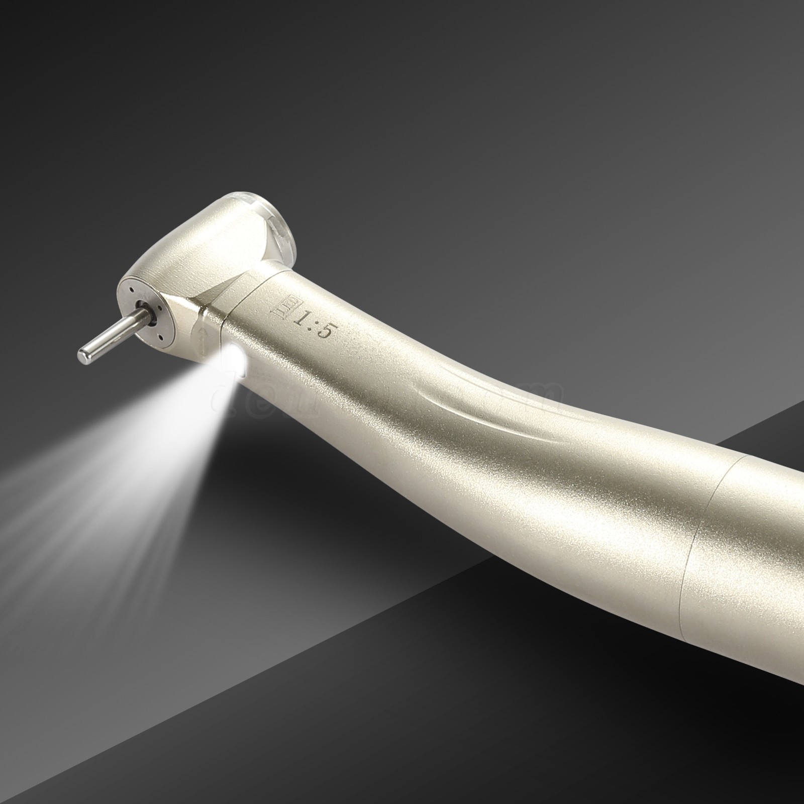 Dental 1:5 LED Fiber Optic Contra Angle Handpiece 4 Sprays Fit NSK Ti-MAX X95L