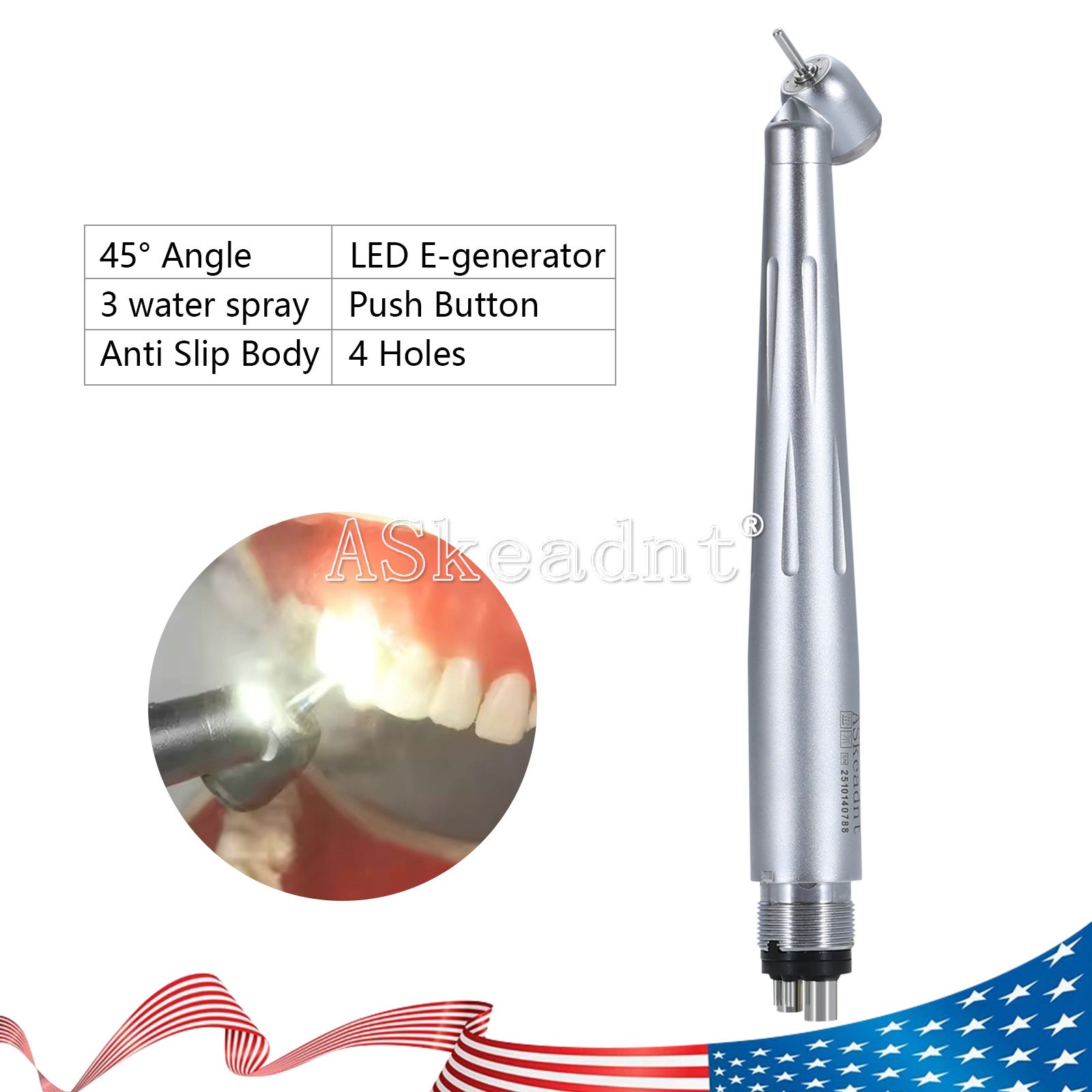 Dental Cordless LED Curing Light 3 Second iLED Cure Lamp Woodpecker DTE Style 3S