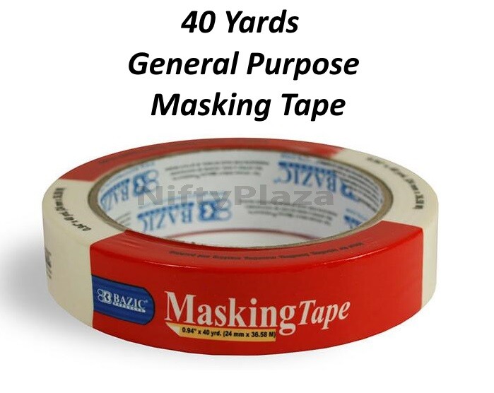 Masking Packing Tape – 0.94″ x 40 yard 24 mm x 36.58 M General Purpose Bundling
