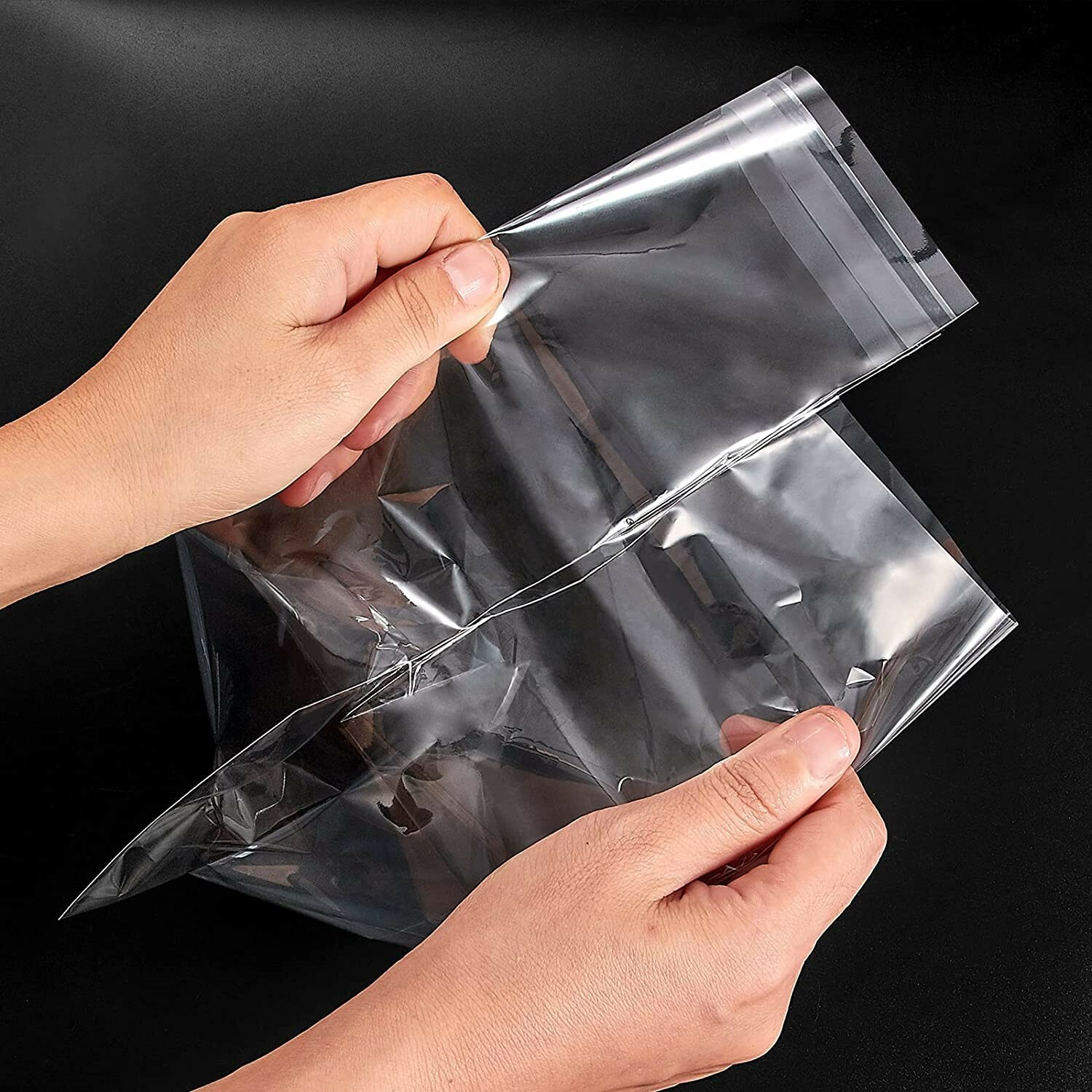 100 Food Grade 5×7 Clear Self Seal Resealable OPP Cellophane Poly Bags