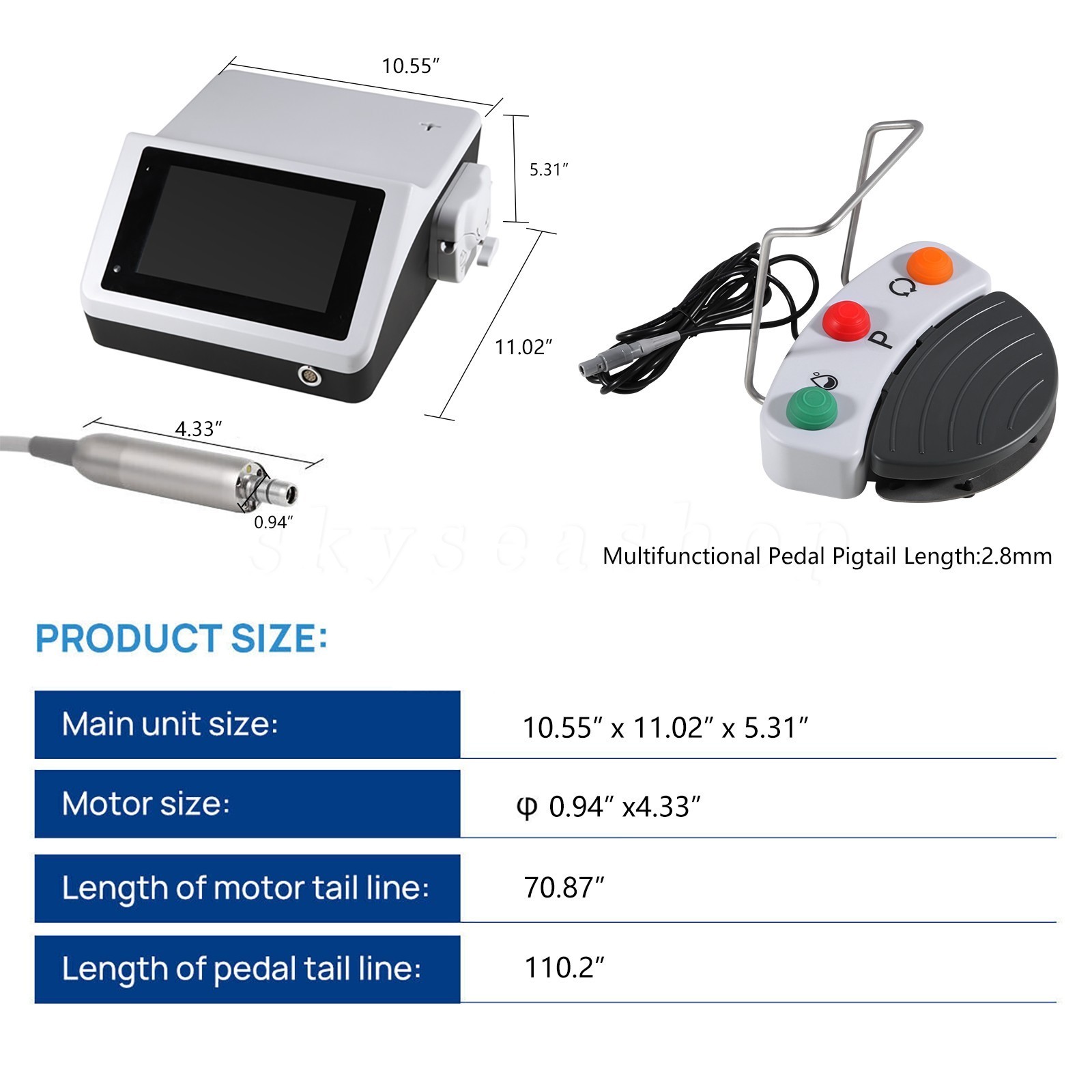 Dental Implant Motor System Brushless Surgical Motor / 20:1 1:5 LED Contra Angle