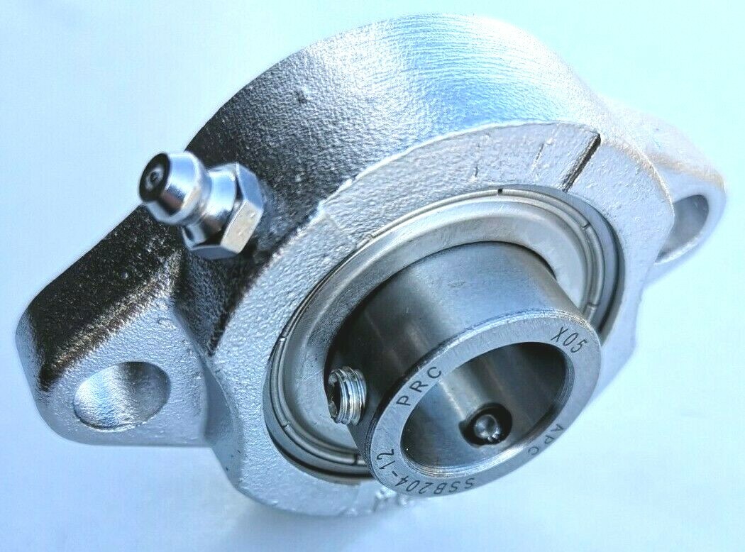 Premium SSBSLF205-16G | Stainless 1″ Bore 2-Bolt Flange Bearing Unit SBLF205-16G
