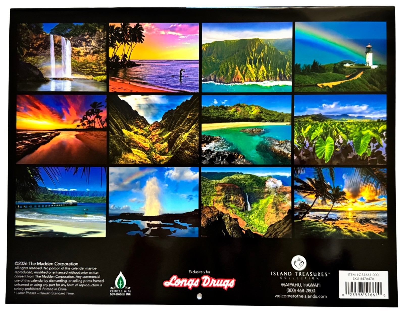 2027 Long’s Hawaiian Twelve‑Month Calendar – Choose Your Design