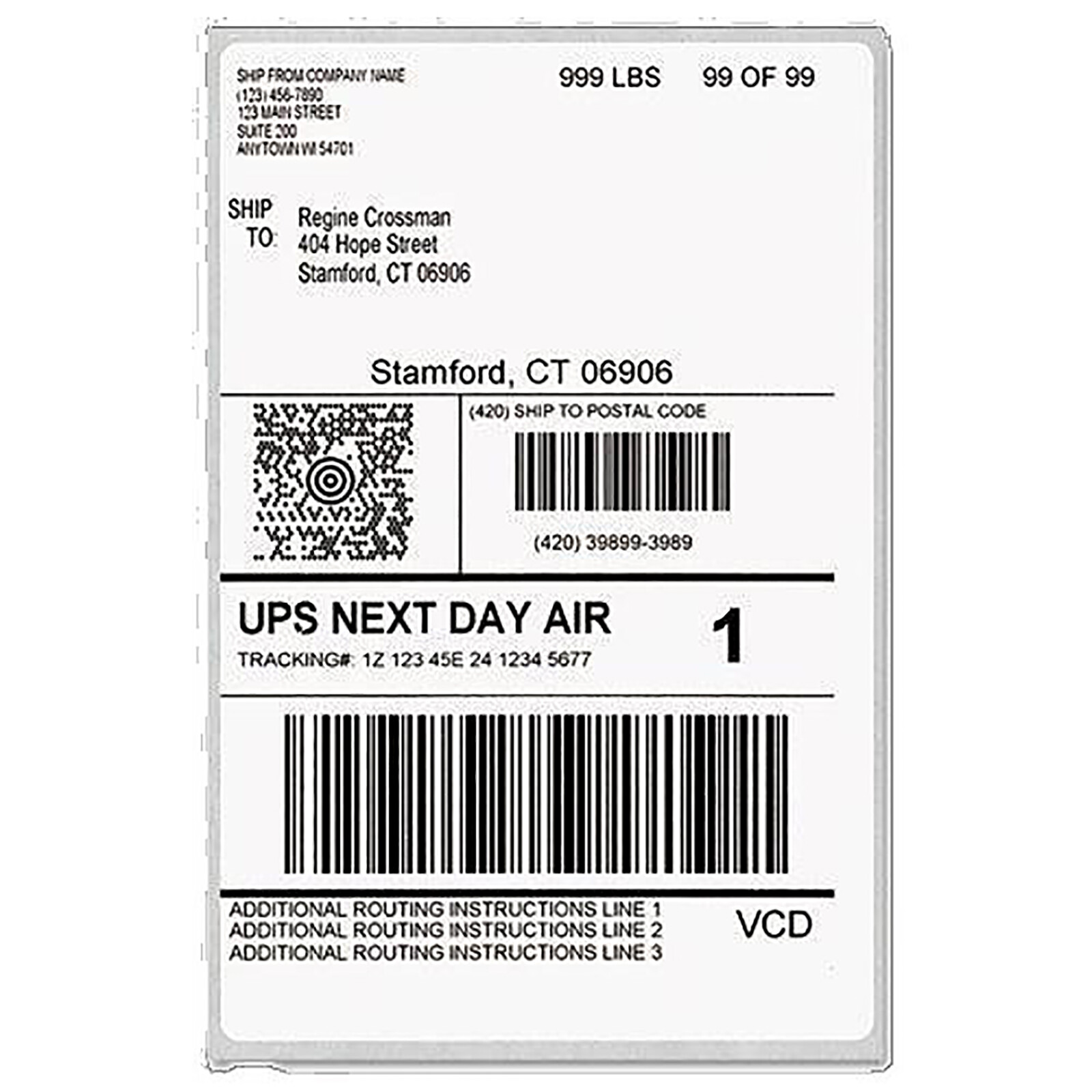 4000-10000 4×6 Fanfold Direct Thermal Shipping Labels for Zebra & Rollo Printers