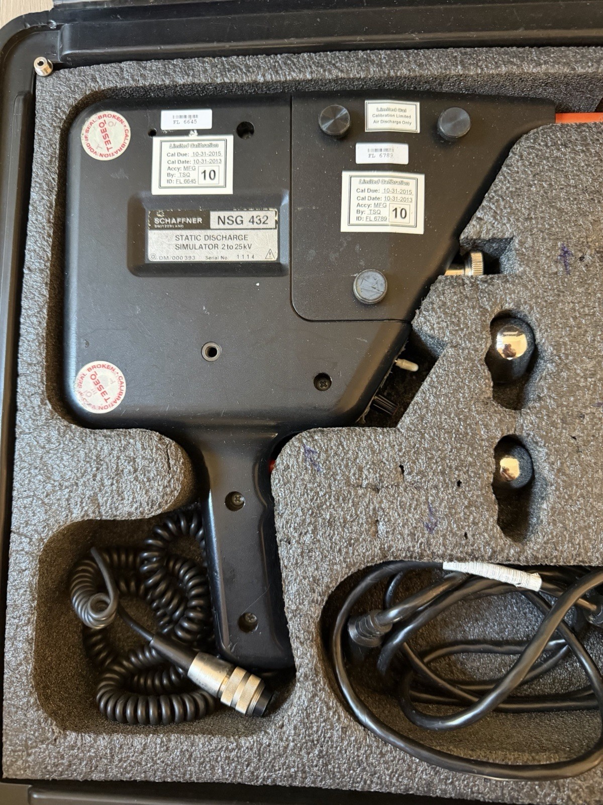 2 X Schaffner NSG432 Electrostatic Discharge Simulator with Accessories