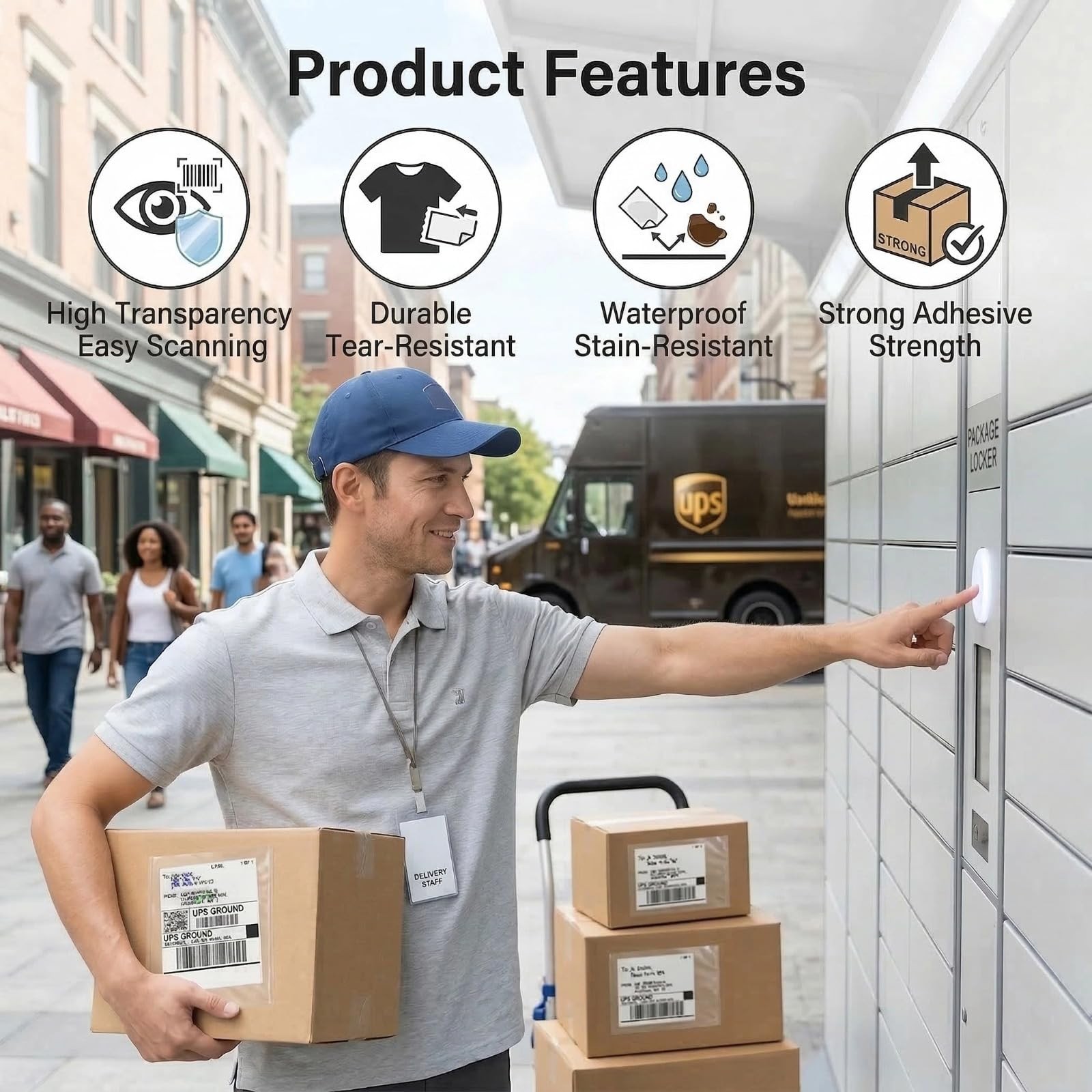 9527 Product 7.5″ x 5.5″ Clear Adhesive Top Loading Packing List/Shipping Lab…