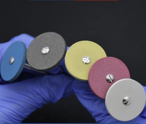 5 Types Dental Zirconia Dental Polish Wheel Polish Rubber Diamond Polisher Burs