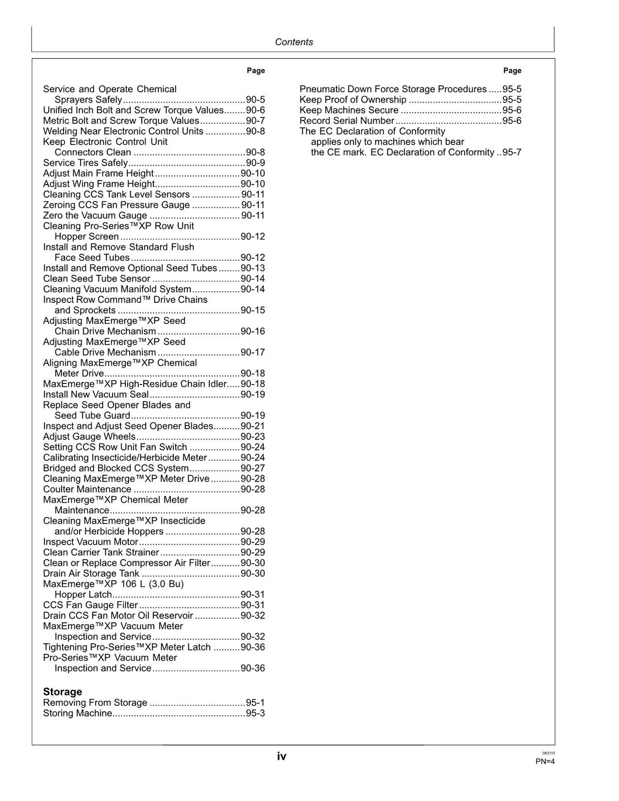 JOHN DEERE DB44 DB58 DB60 DB66 DB88 DB90 DB80 DBP44 PLANTER OPERATORS MANUAL