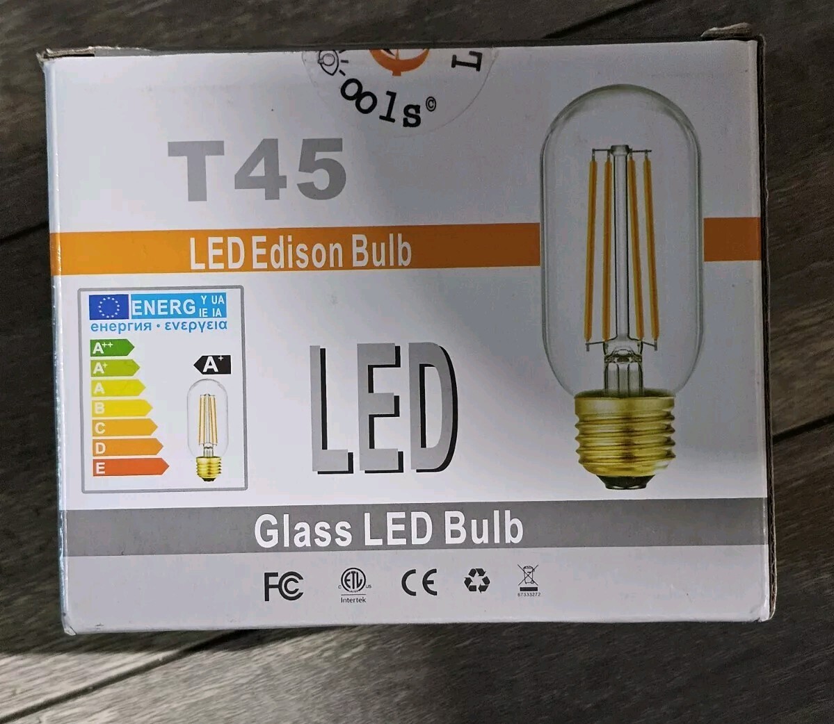 (Pack Of 6) Dimmable T45 LED Edison Bulb 3000K 4 Watt, Frosted