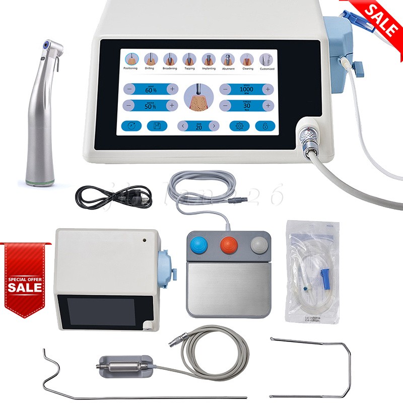 ST Dental Implant Motor Surgical System Brushless Motor 20:1 LED Contra Angle us