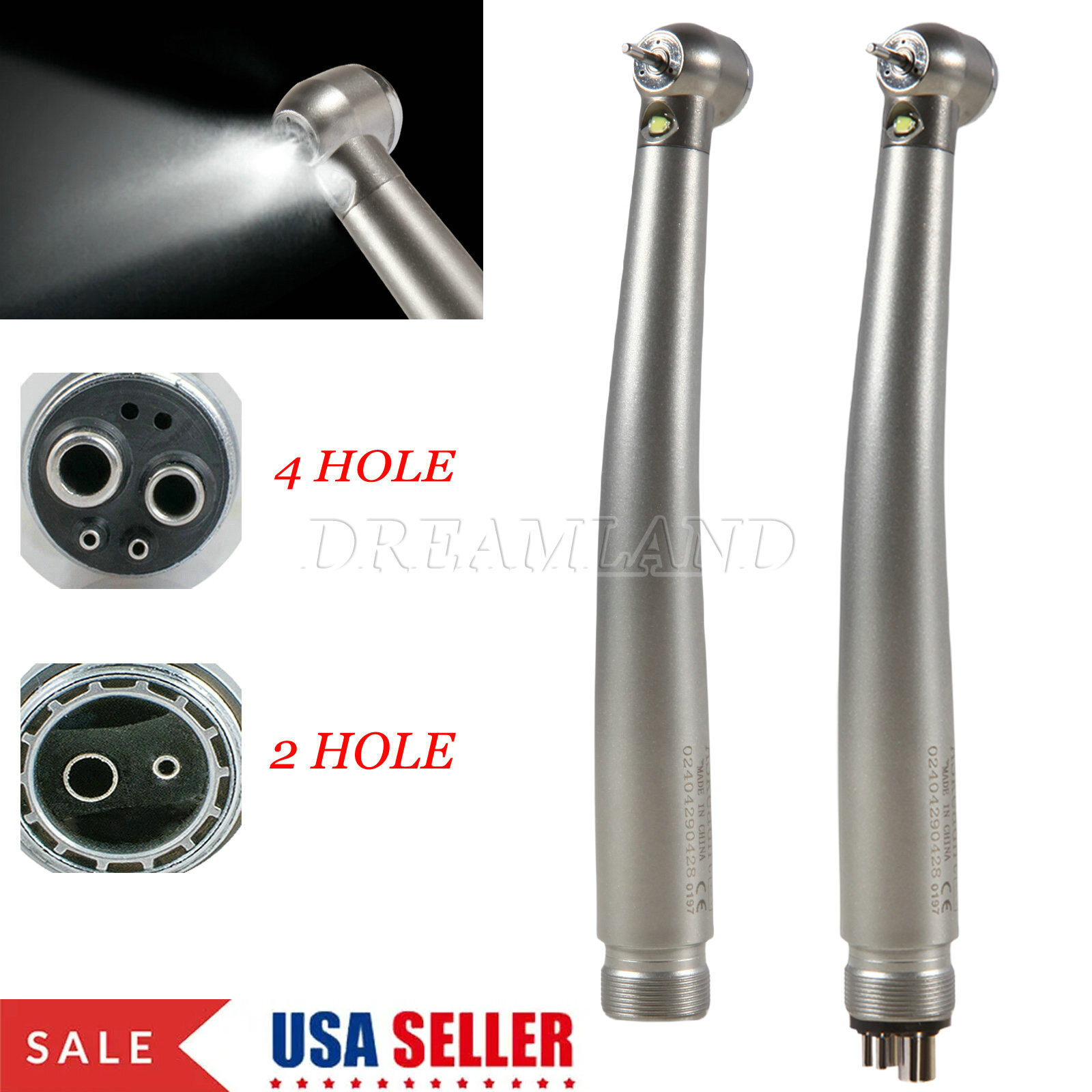 Turbina LED 2/4 orificios con pieza mano de alta velocidad dental NSK Style