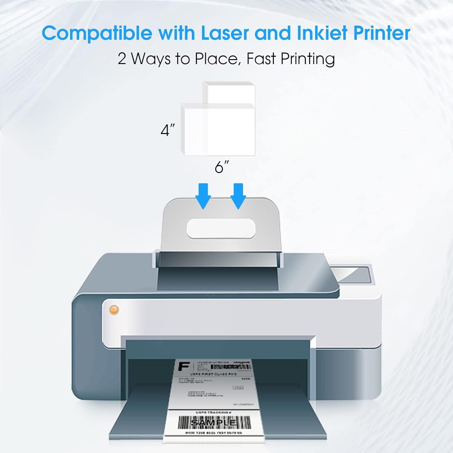 4X6 Inch Shipping Address Labels,For Inkjet or Laser Printer, USPS Mailing Shipp