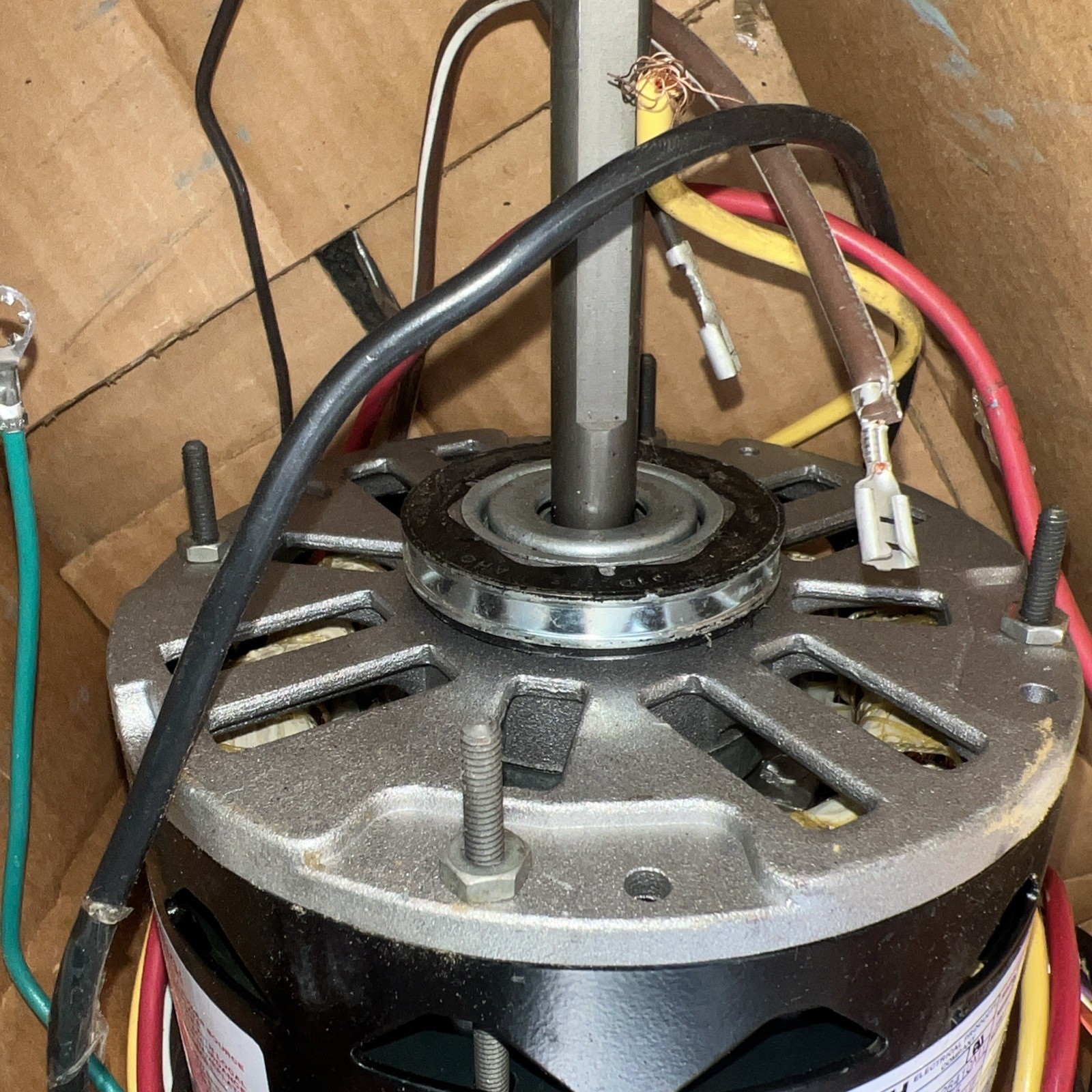 AO Smith 4KA26 Direct Drive Blower Motor Resilient Ring 1/3 hp F48N03A01 1/2×4.5