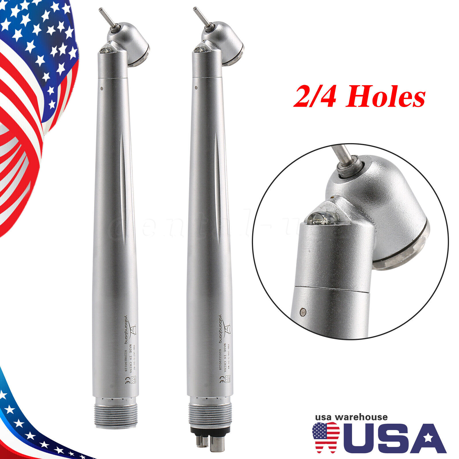 45°Angle Dental LED PANA MAX High Speed Handpiece Fit for NSK type Mini Turbine