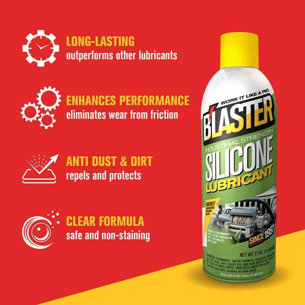 11 Oz. Industrial Strength Silicone Lubricant Spray (Pack of 2)