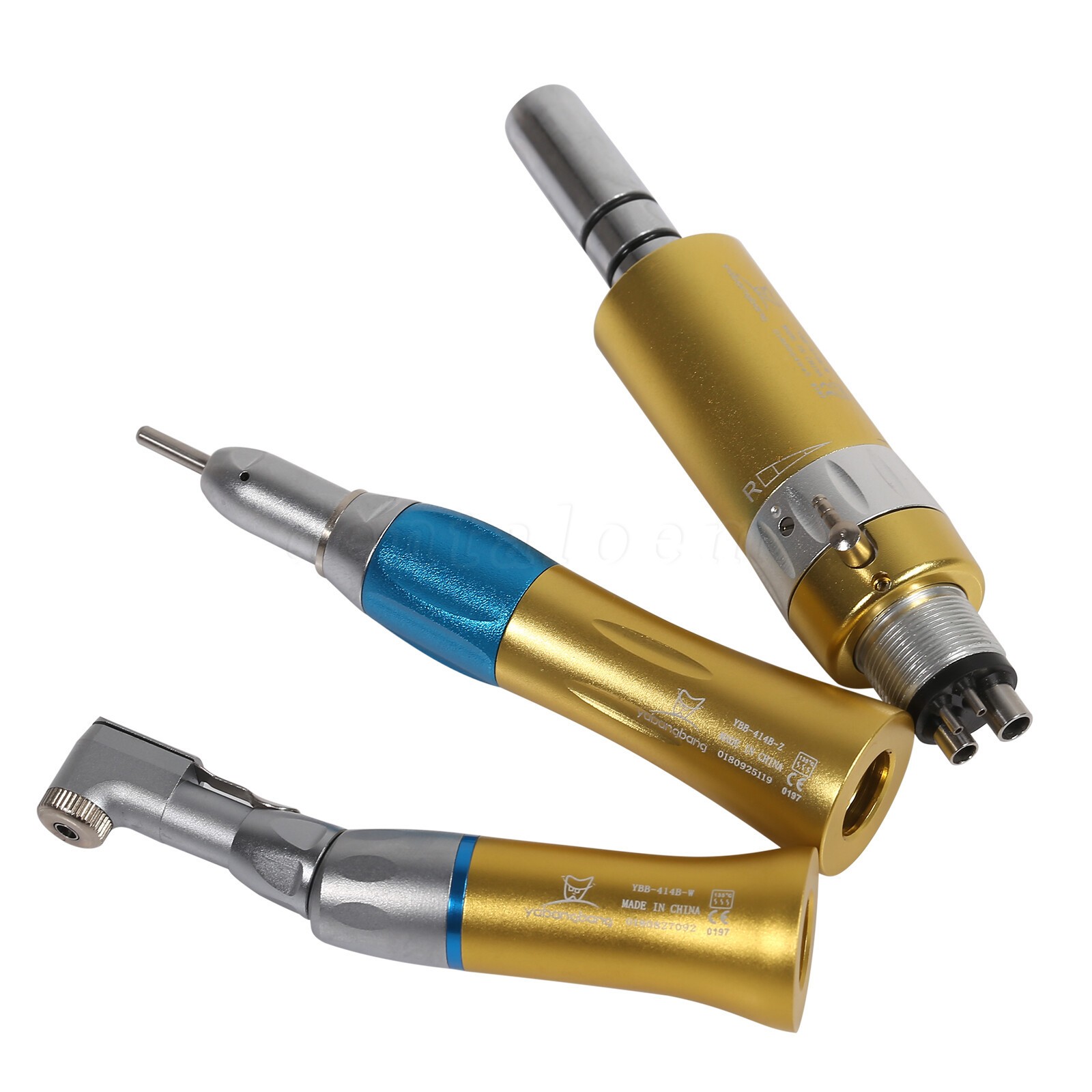USA NSK Style Dental Contra Angle Low Slow Speed Handpiece Latch Type Gold 4Hole