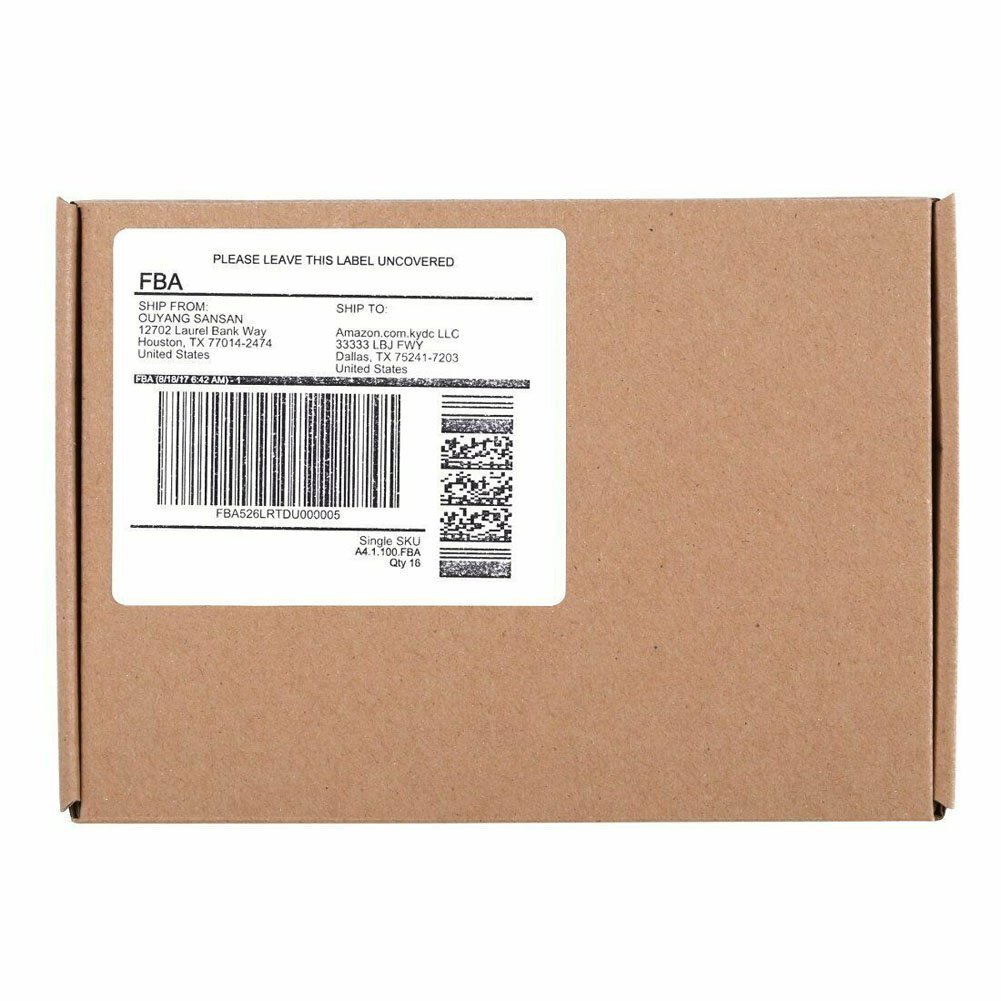 600-12000 4″x3.33″ Address Shipping Labels 6 Up Per Sheet Self Adhesive Stickers